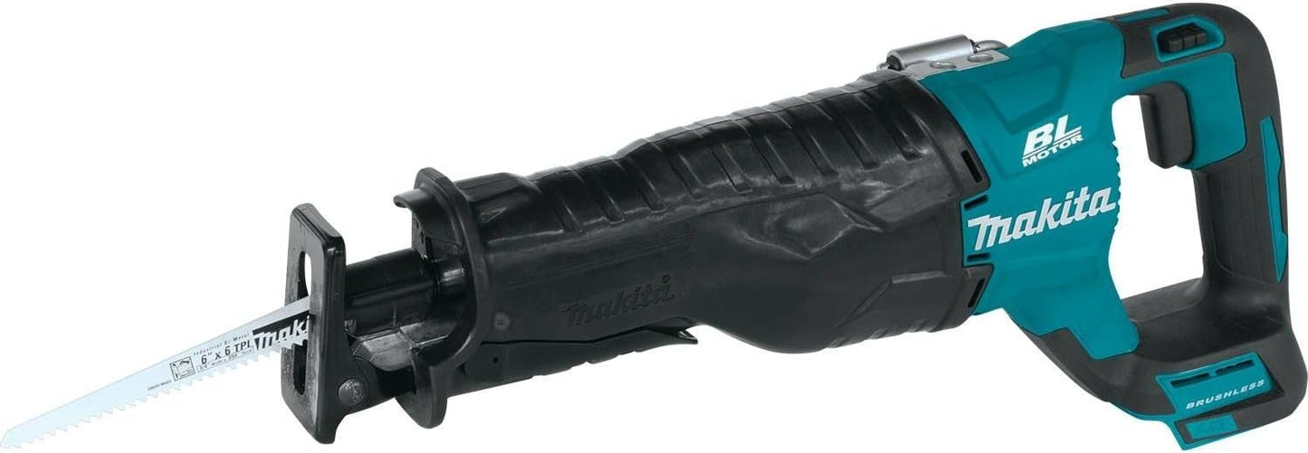 Makita XRJ05Z-R 18V LXT Brushless Lithium-Ion Cordless Reciprocating Saw (Tool Only) (Renewed)