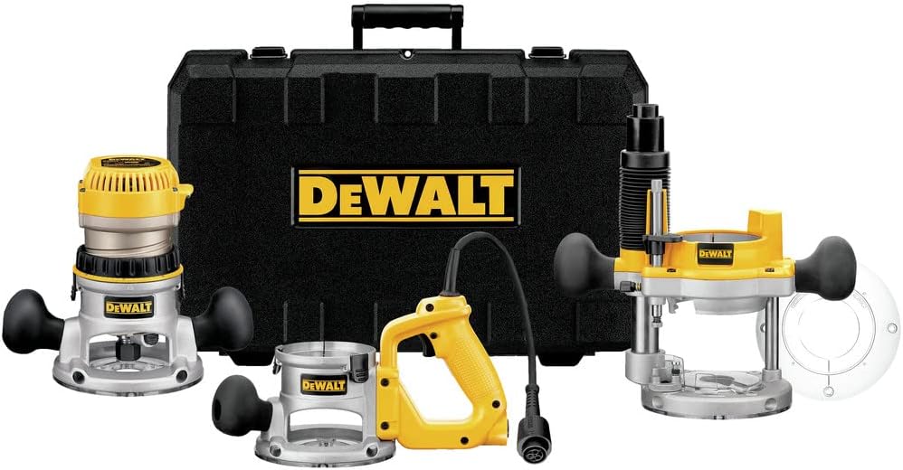 DEWALT Router, Fixed\/Plunge Base Kit, 12-Amp, 2-1\/4-HP (DW618B3)