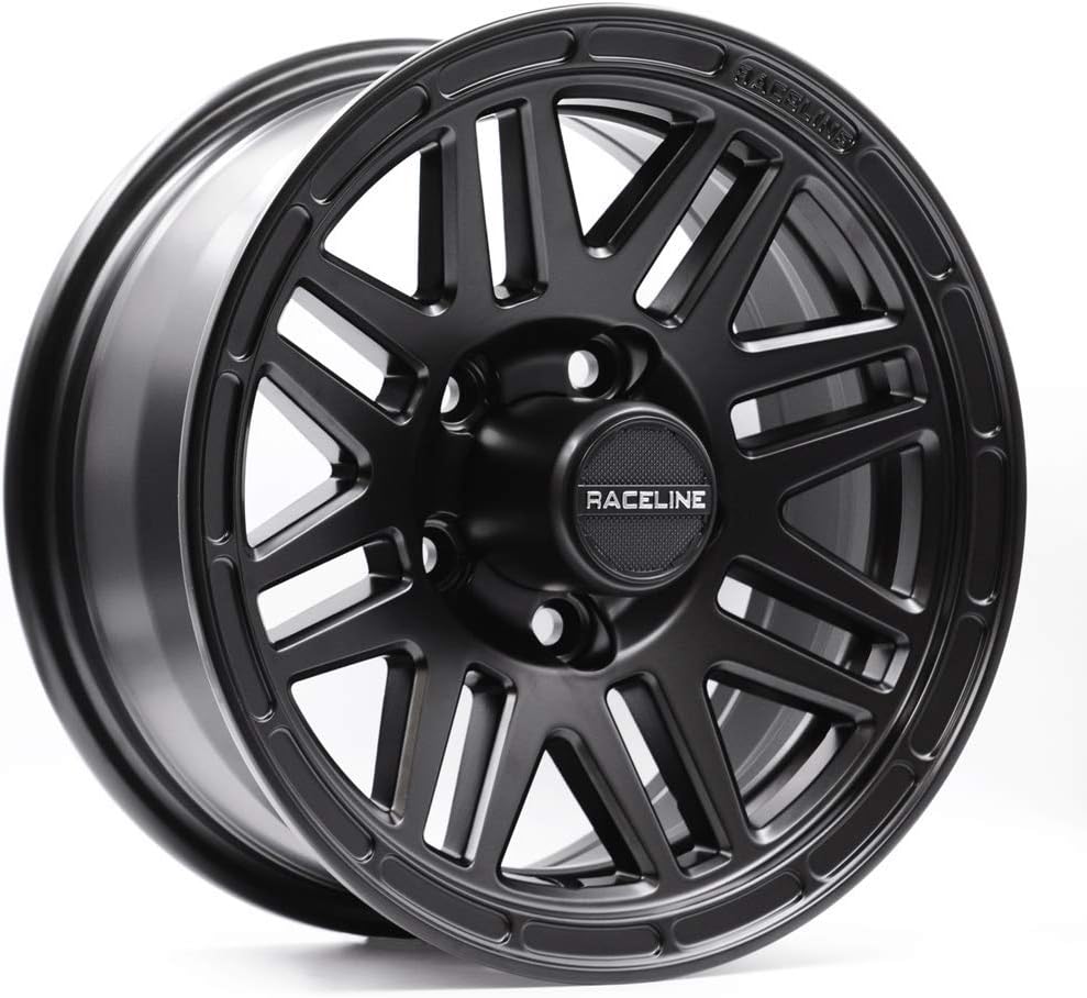 15x5 944B Outlander Black Aluminum Trailer Wheel 5x4.5