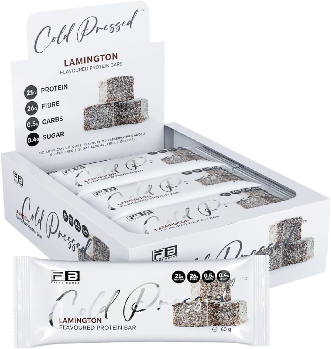 Cold Pressed Lamington Flavoured Protein Bar