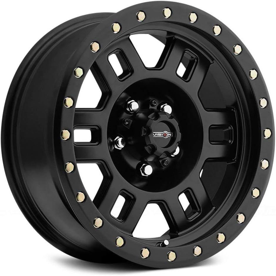 Vision 398 Manx Matte Black Wheel with Painted Finish (15x8"/5x127mm)