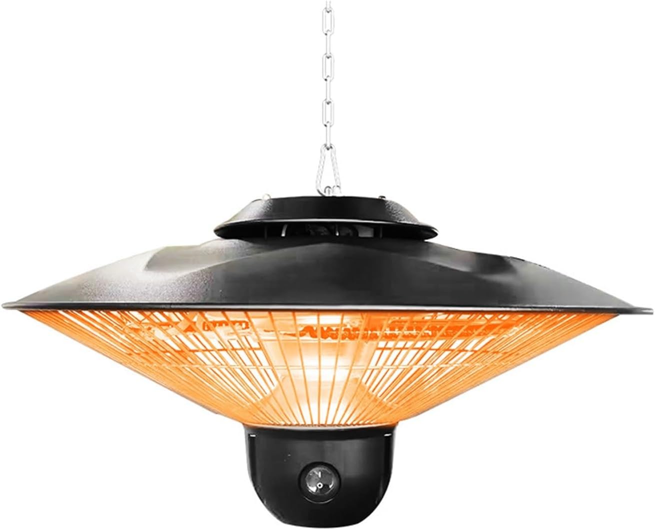 Outdoor Heater, Hanging Infrared Patio Heater 1500W 3-Second Instant Warmth For Balcony, Garage Porch With Quiet Fanless Operation Weather Shield