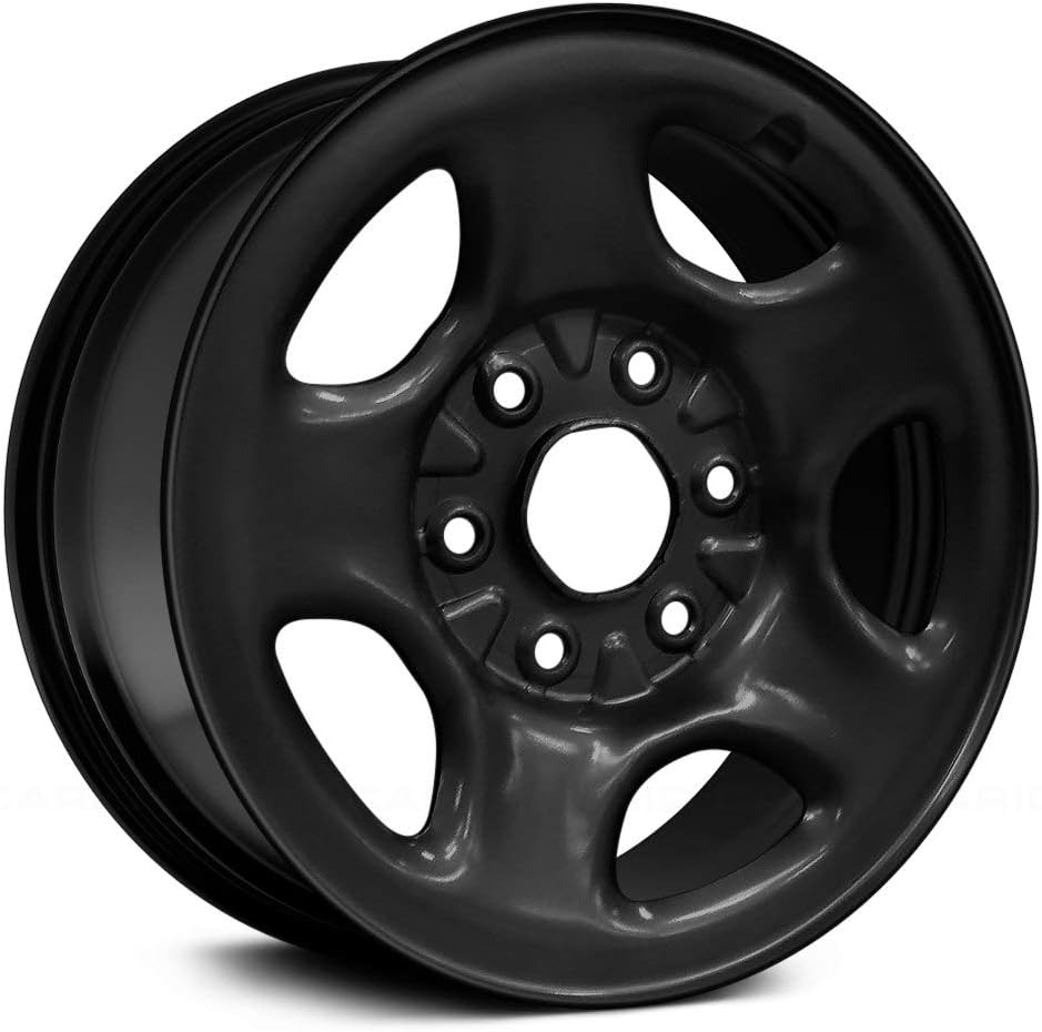16 X 6.5, 5 Spoke Black Factory Steel Wheel Mechanics Choice for Chevy Astro (Refurbished)