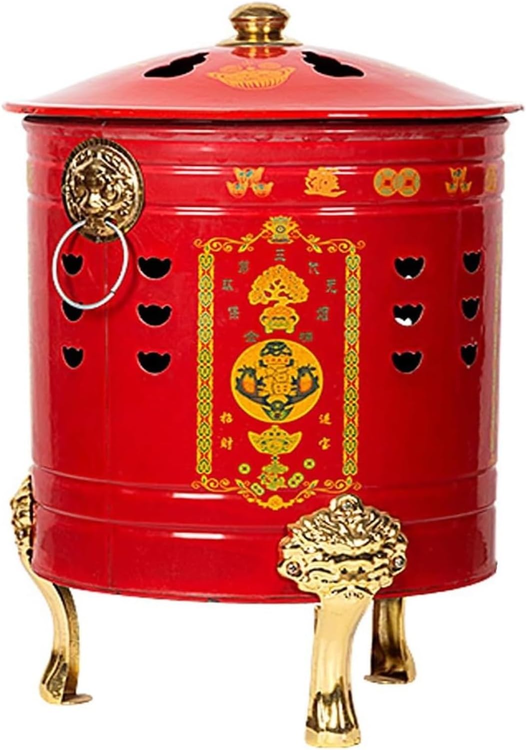 Smokeless Burn Barrel,Burn Barrel, Burning Barrels for Outside,Smokeless Burning Barrel,Burn Barrels for Outside for Paper Leaf Trash,(45.5cm(17.4in))