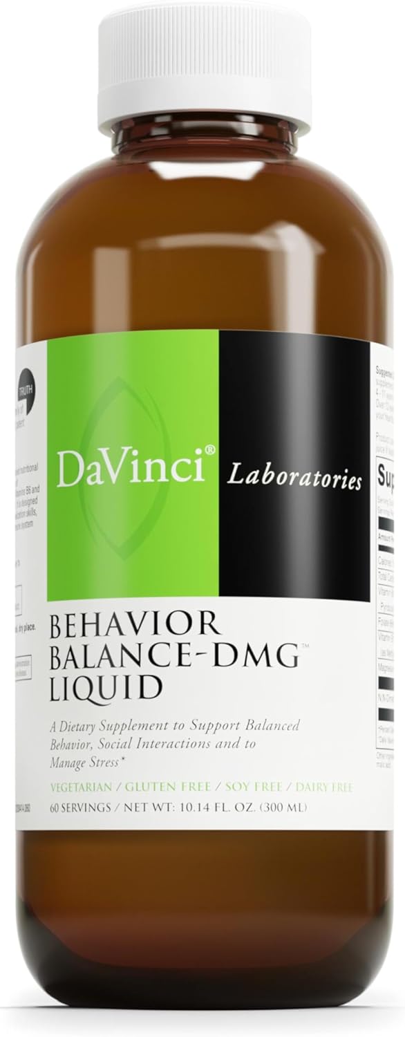 DAVINCI Labs - Behavior Balance - DMG Liquid - A Dietary Supplement to Support Balanced Behavior and Manage Stress - 10.14 Fl Oz (60 Servings)