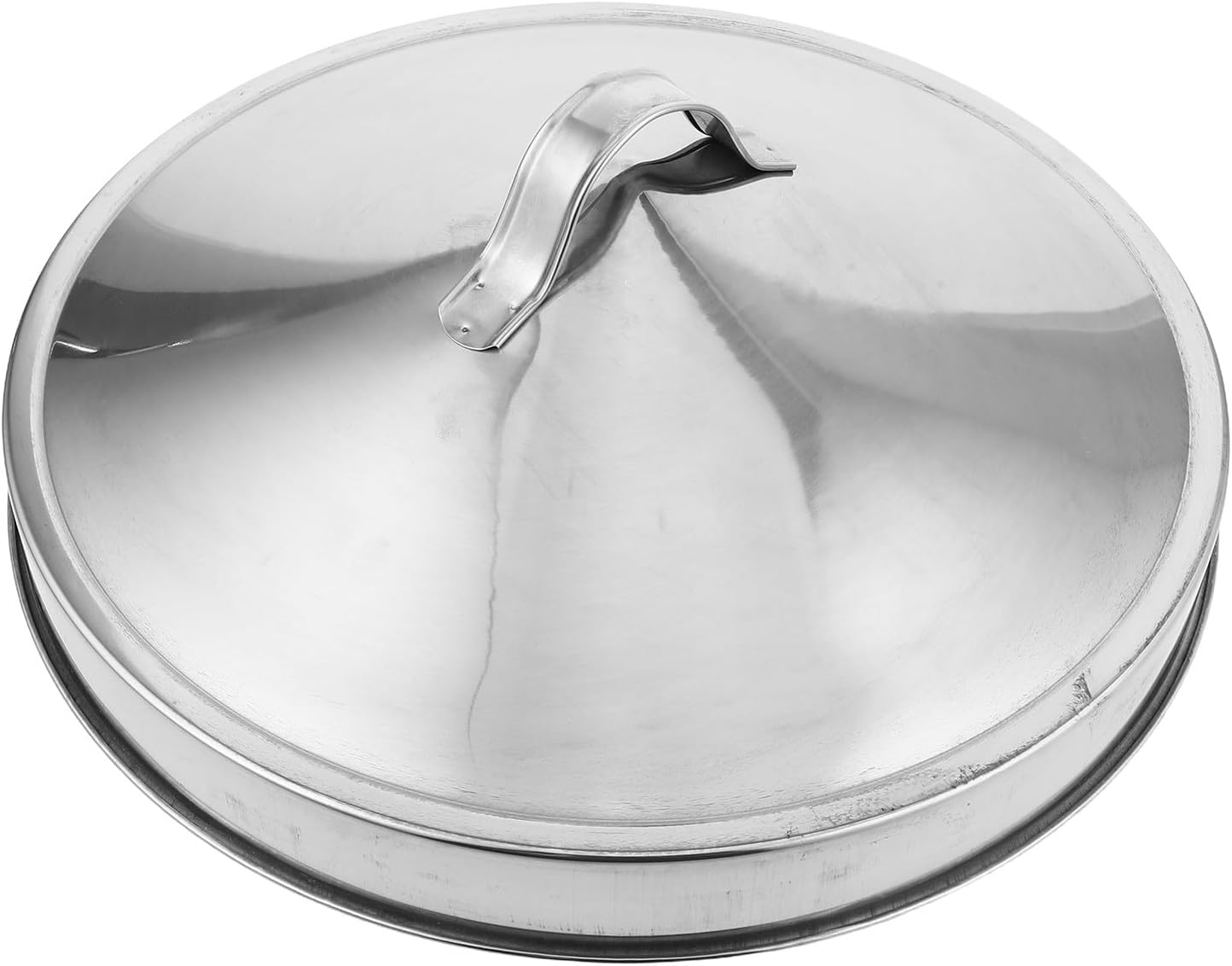 YARNOW Fire Pit Lid Stainless Steel Round Cover for Outdoor Fire Pit Portable Spark Screen Waterproof Snuffer Tool for Bonfire Accessories 40cm