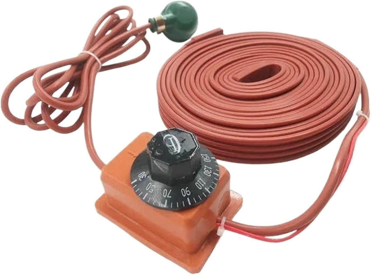 SAHUL 1pcs Knob Temperature Control 110V\/220V 15mm 1-10m Waterproof Flexible Silicone Heater Strip Belt Freeze Protection Pipeline joyous(15x2000mm 160W,220V)