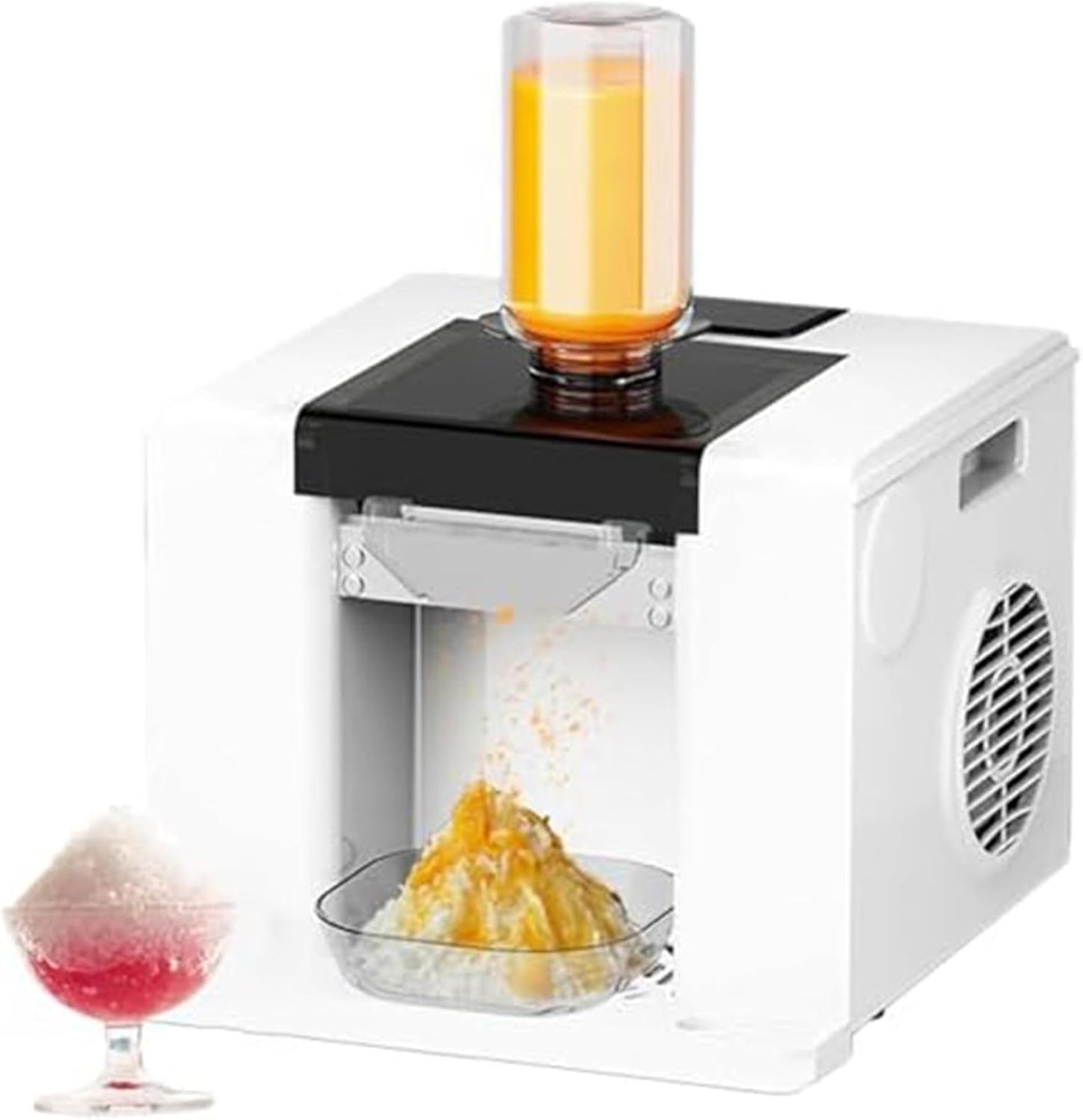 Korean Bingsu Shaved Ice Machine, Snowflake Snow Maker Ice Cream Machine with Touch Screen, 60kg\/24h, Automatic Cleaning for Commercial\/Home,White
