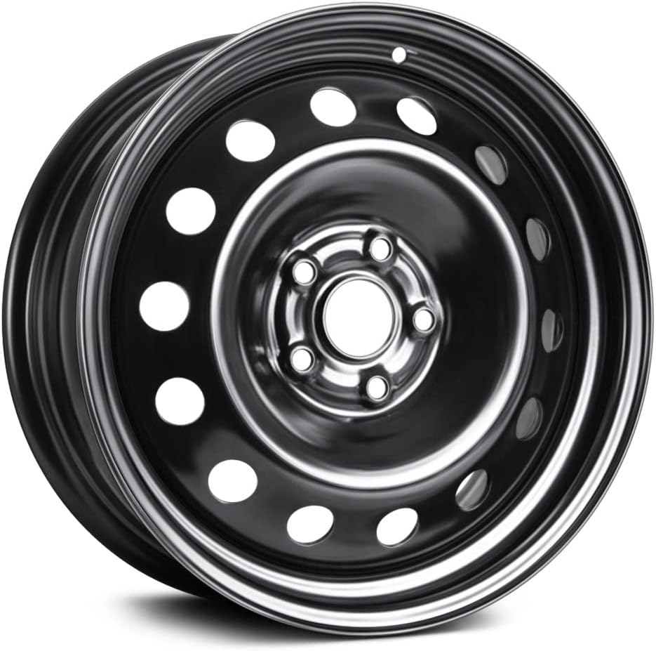 17x7 inch Custom Wheel - Black Standard Steel Rim ST Bolt- Pattern 5x112 mm Offset 50 mm