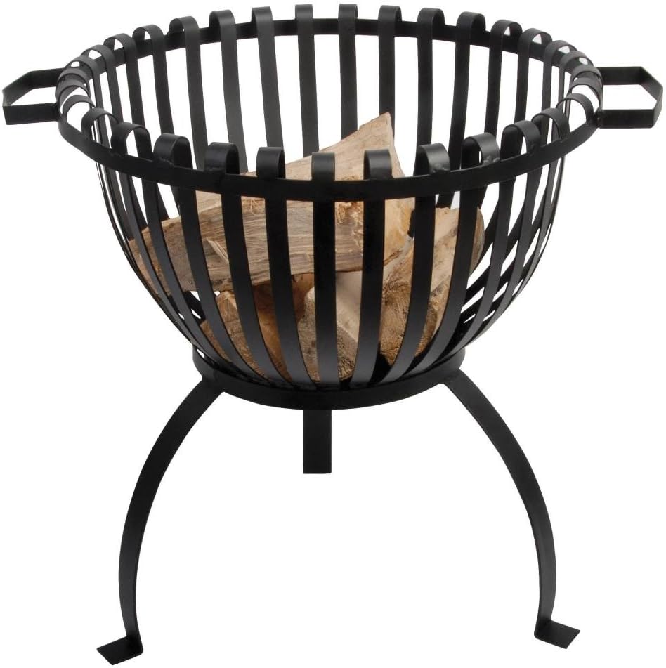 Esschert Design FF102 Tulip Fire Basket, white