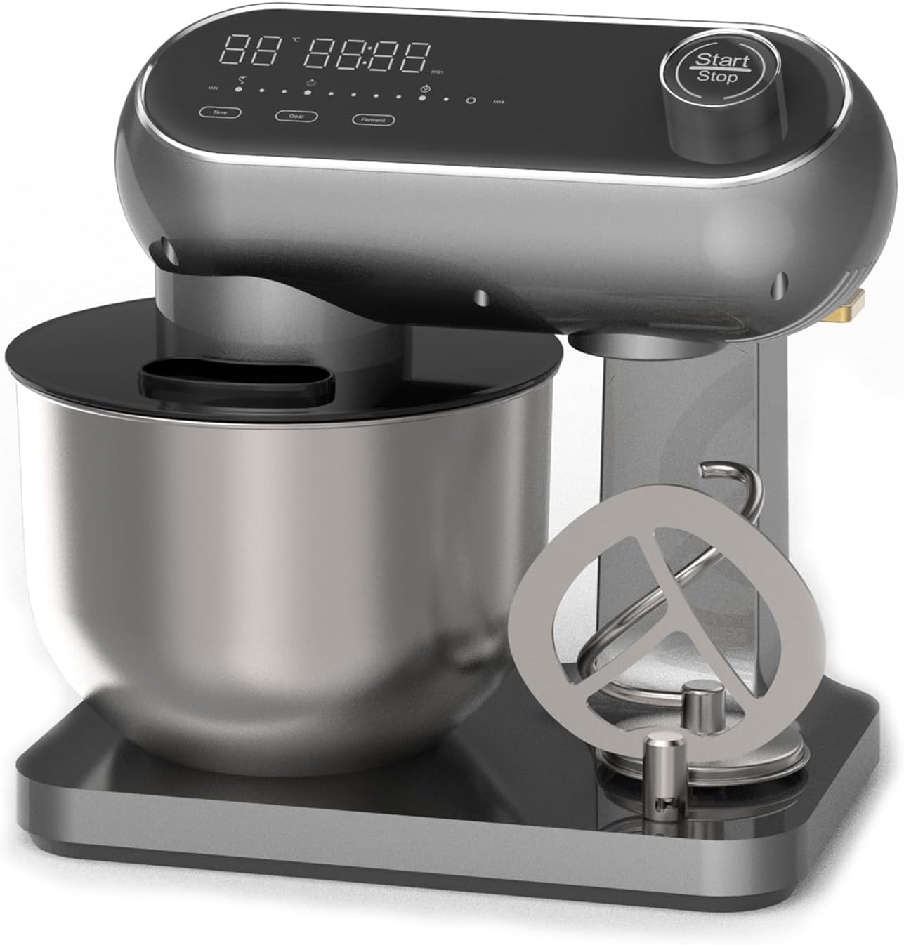 8.4QT Commercial Stand Mixer DC-900W ,Aluminum Die Casting, Mixers Kitchen Electric Stand Mixer Metal Food Mixer with Stainless Steel 8L Bowl, Dough Hook, Whisk and Beater