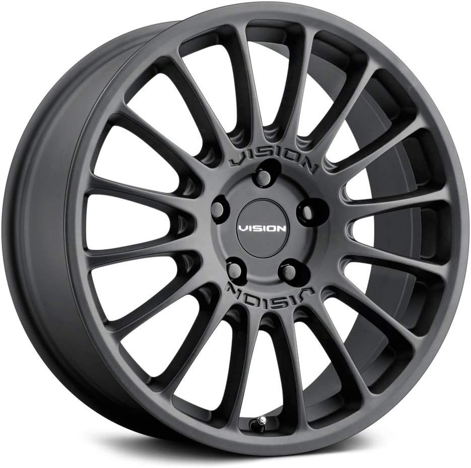 Vision 477 Monaco 15x7 5x4.5" +15mm Satin Black Wheel Rim 15" Inch