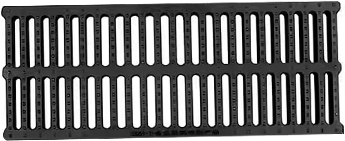 Plastic Channel Drain Grate, Durable Trench Cover for Outdoor Use in Yards, Fences, Sidewalks, and Housesides, Easy Installation Solution