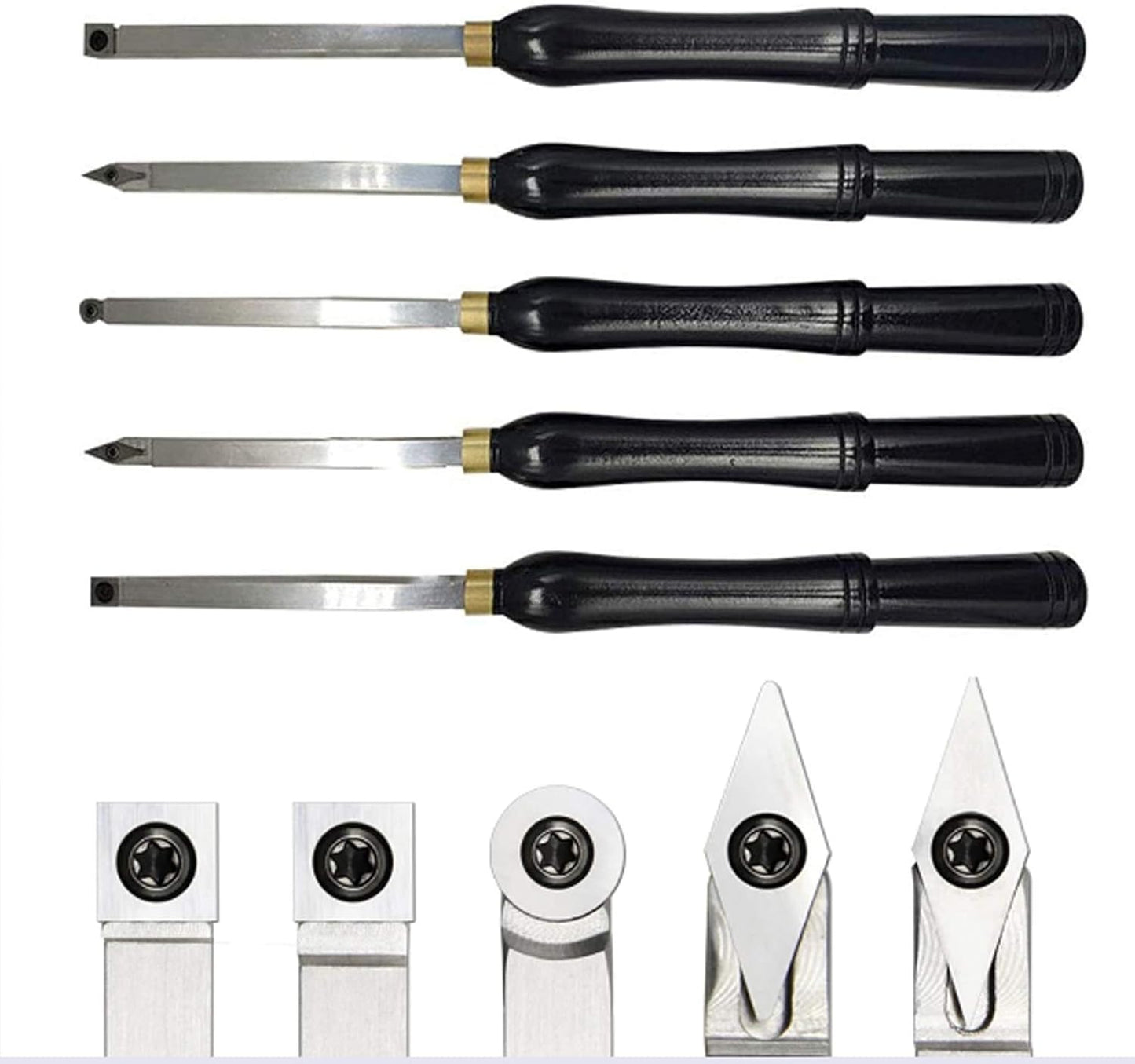 Professional wood chisels Wood Turning Tools for Lathe Set Carbide Lathe Tools