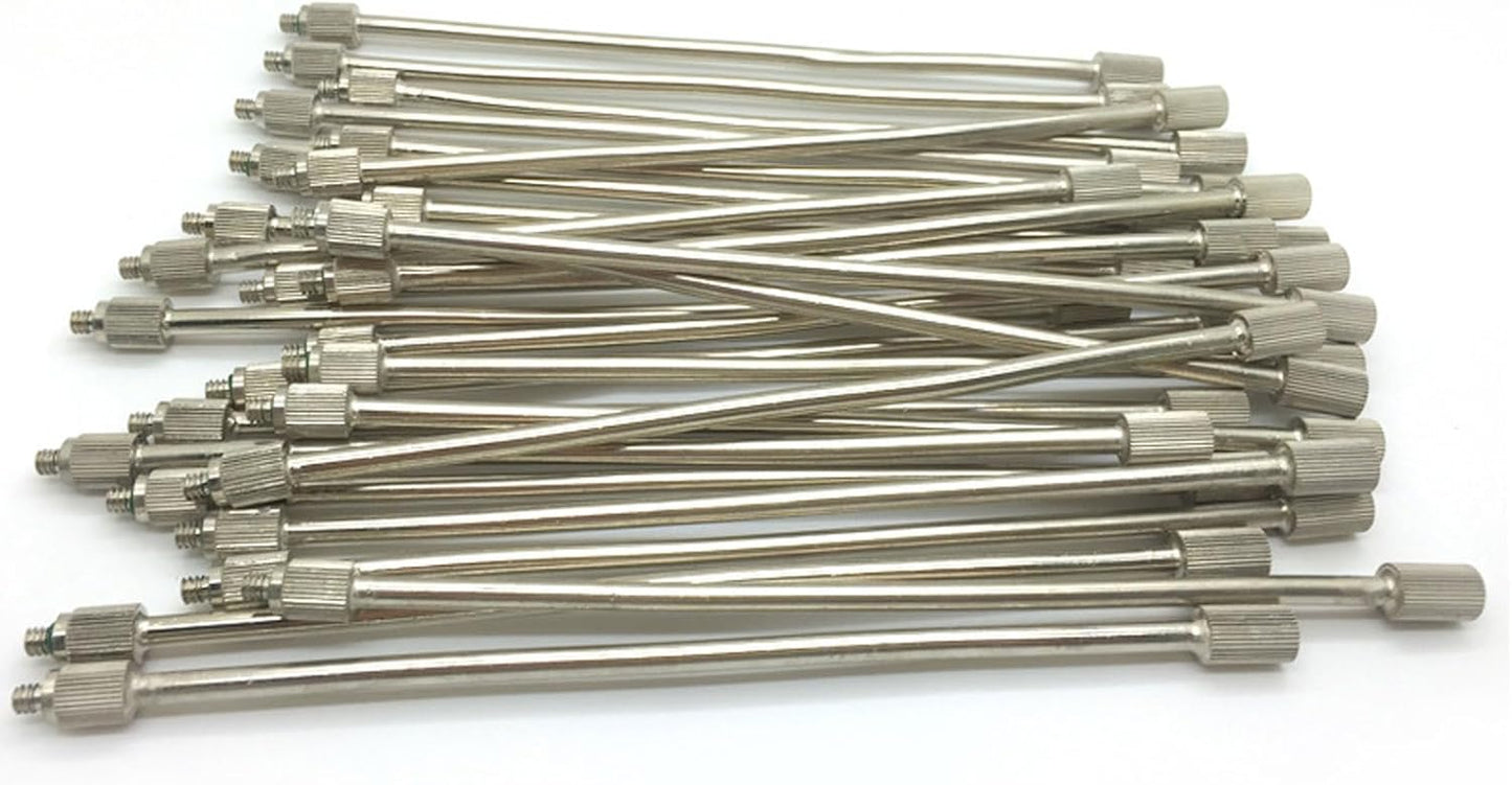 20 Pack Flexible Nozzle Extensions, Brass Mist Rod for Outdoor Misting System, Misting Extended Pole 10\/24 UNC for Garden, Humidification, Outdoor Cooling, Dust Control(Size:20 Inch)