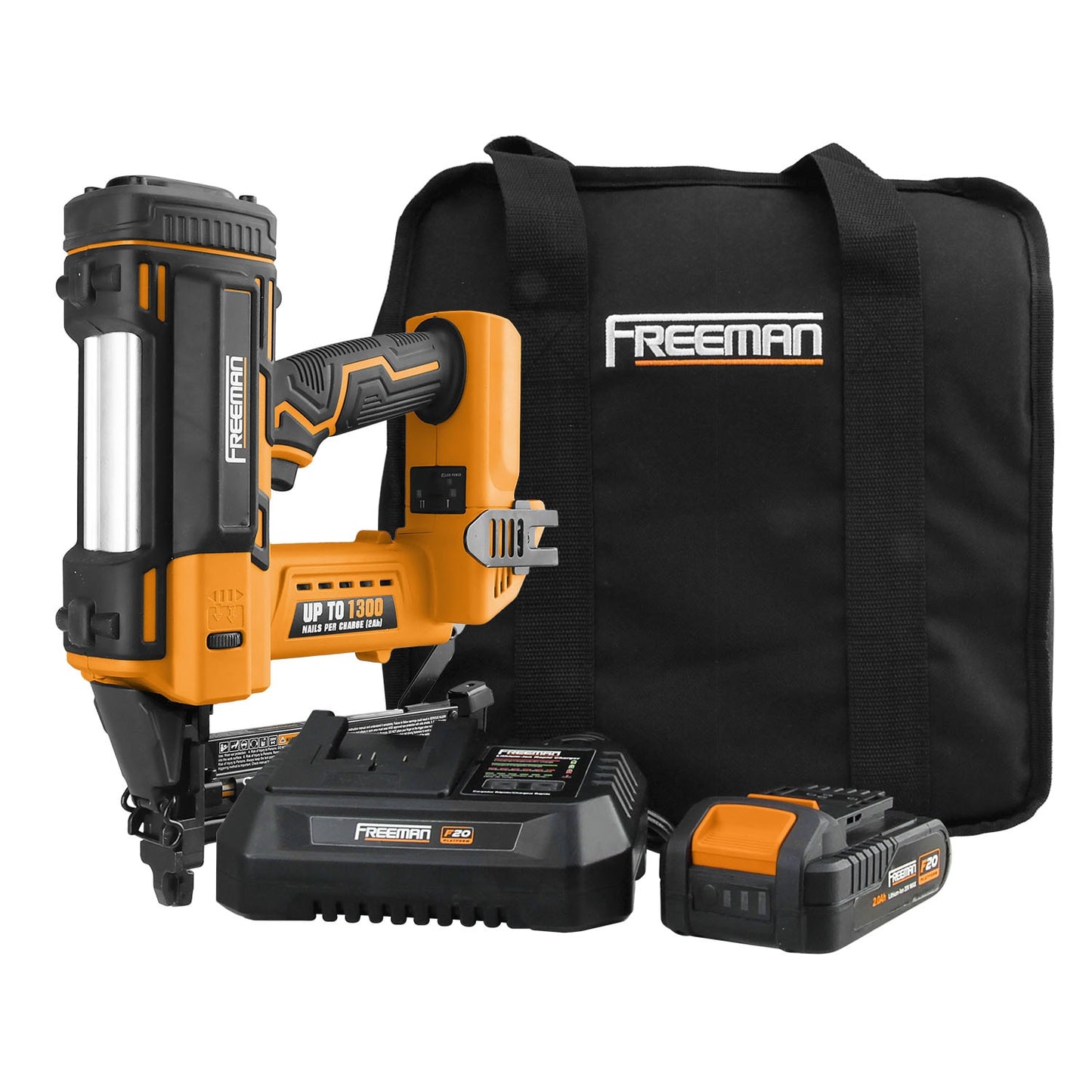 FREEMAN 2.5-in 16-Gauge Cordless Finish Nailer (Battery & Charger Included) PE20VFN64