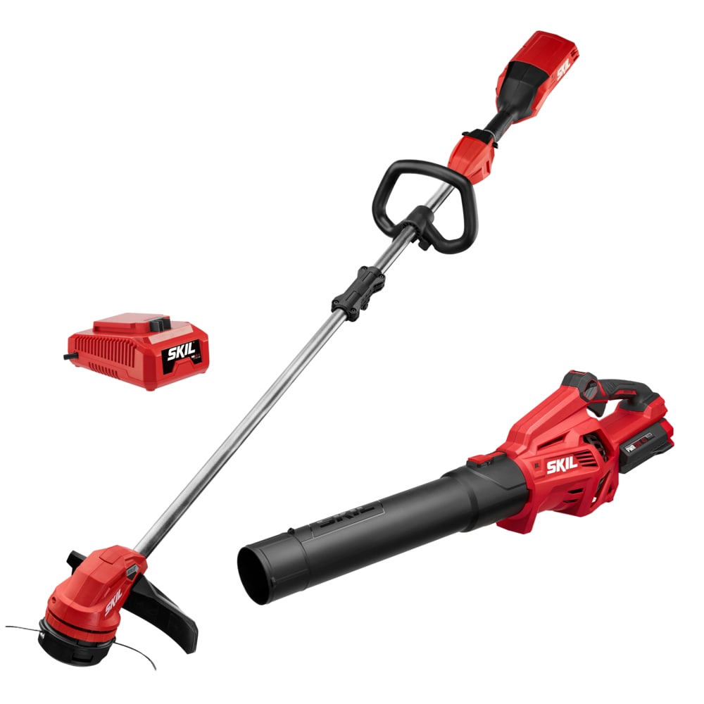 SKIL PWR CORE 40-volt Cordless Battery String Trimmer and Leaf Blower Combo Kit 2.5 Ah (Battery & Charger Included) CB7478C-11
