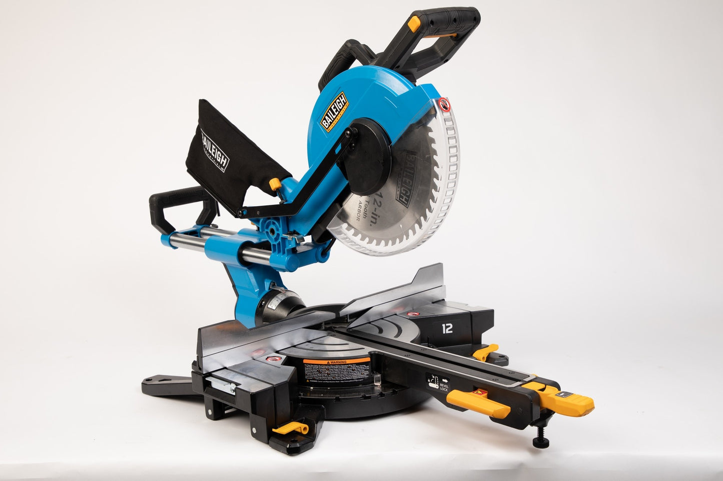 Baileigh Industrial BMS-12-in 15-Amp Worm Drive Dual Bevel Sliding Compound Corded Miter Saw 1231859