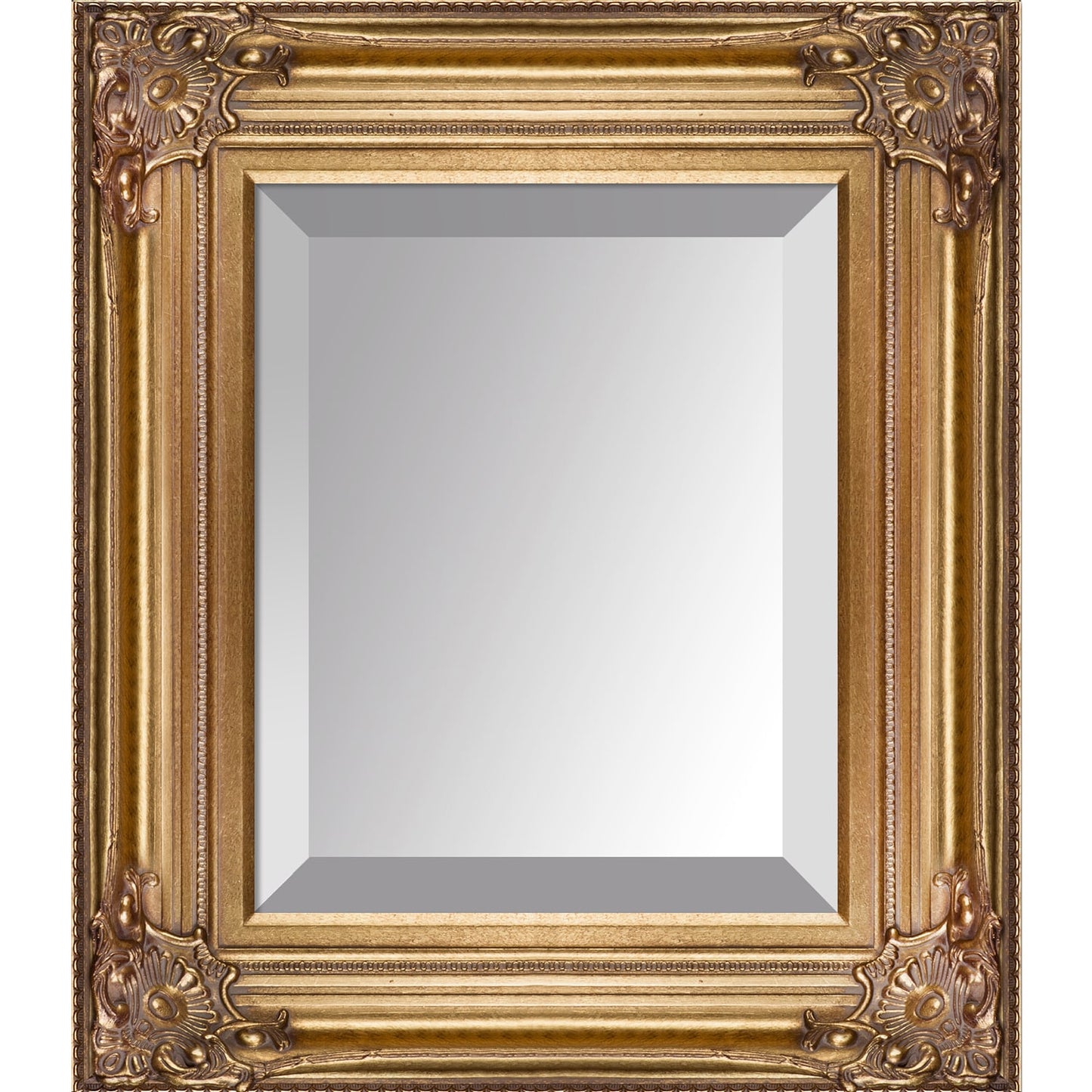 La Pastiche 20-Inches W x 18.0-Inches H Rectangle Gold Beveled Wall Mirror