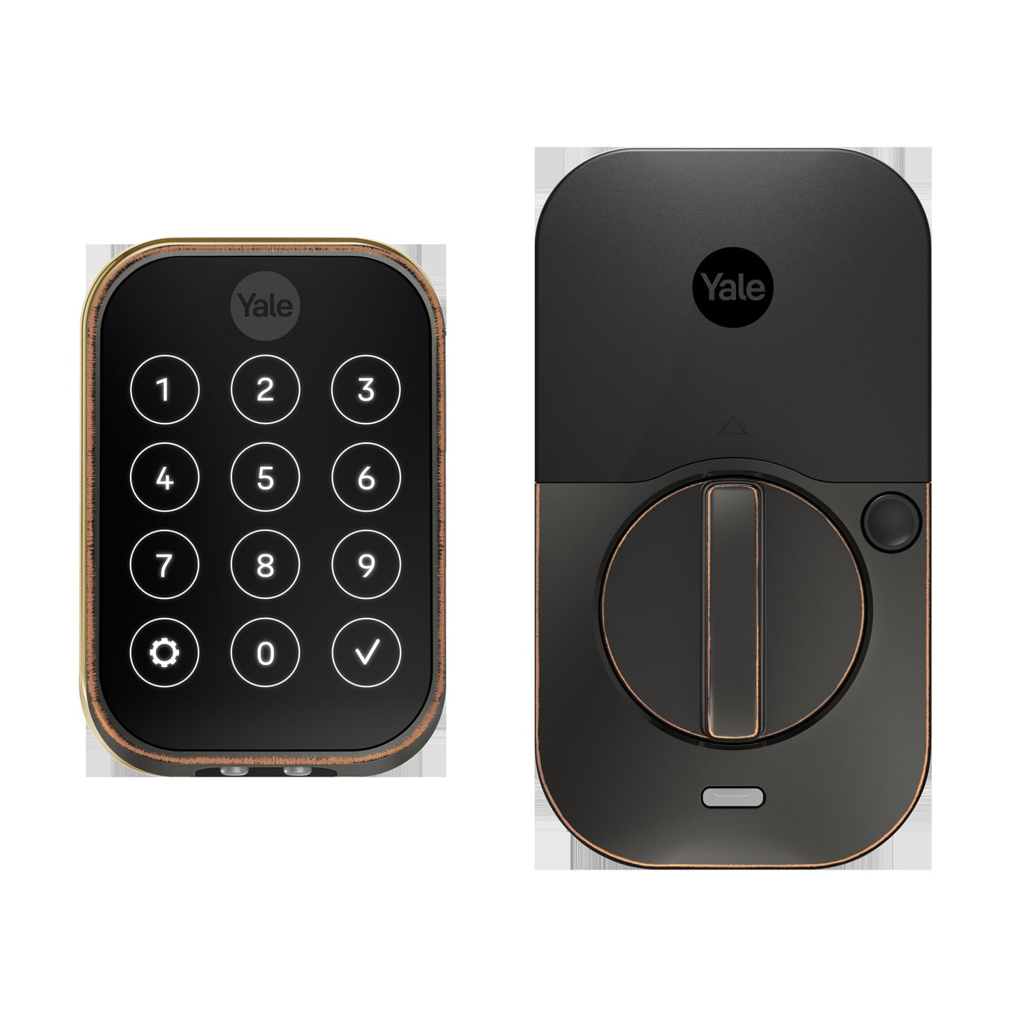 Yale Assure Lock 2 Oil Rubbed Bronze Smart Lock Electronic Deadbolt Bluetooth Touchscreen Keypad YRD450-BLE-0BP