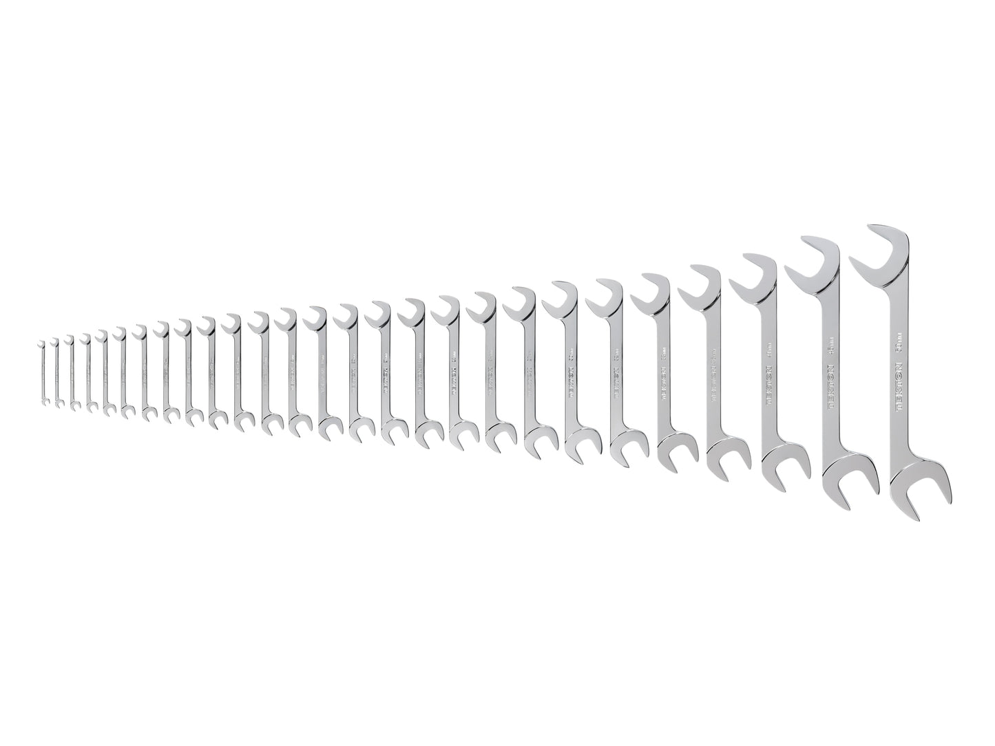TEKTON 27-Piece Set Metric Angle Open End Wrench WAE90204