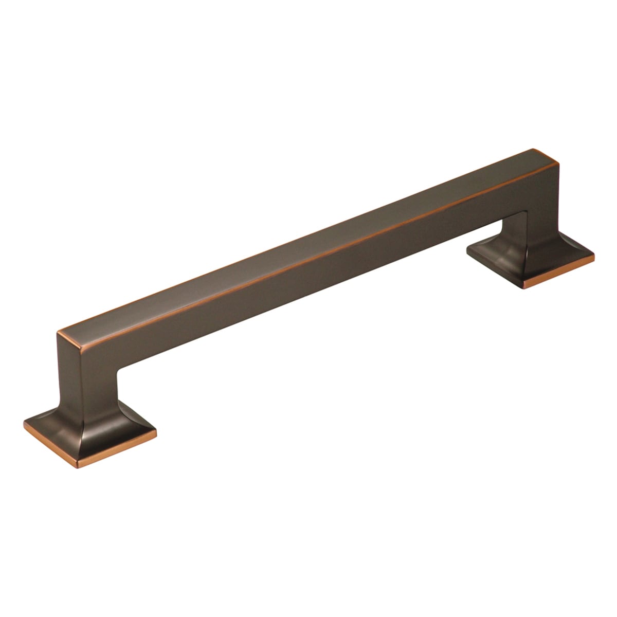 Hickory Hardware Studio 8-in , 203mm Center to Center Oil-Rubbed Bronze Highlighted Rectangular Handle Appliance Pull 5 -Pack