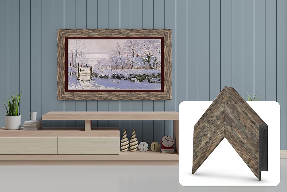 Deco TV Frames - Premiere Bezel for Samsung the Frame TV - 32" - Distressed Barnwood