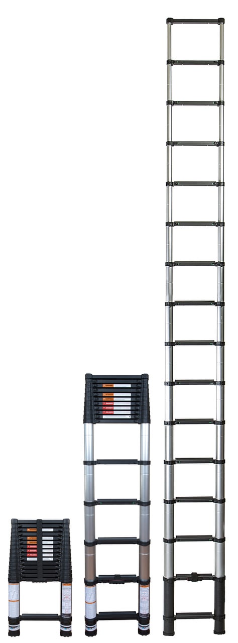 Xtend+Climb ANSI Certified 15.5-ft ( 19.5-ft Reach Height ) Aluminum Type 1A - 300 lbs. Load Capacity Telescoping Extension Ladder