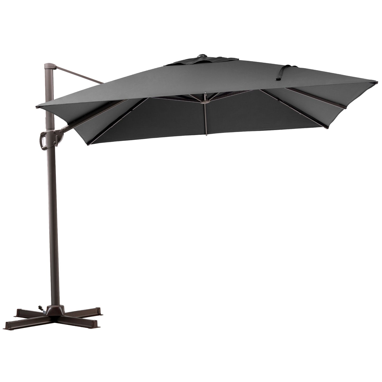 Pellebant 10-Feet Steel Gray Cantilever Patio Umbrella