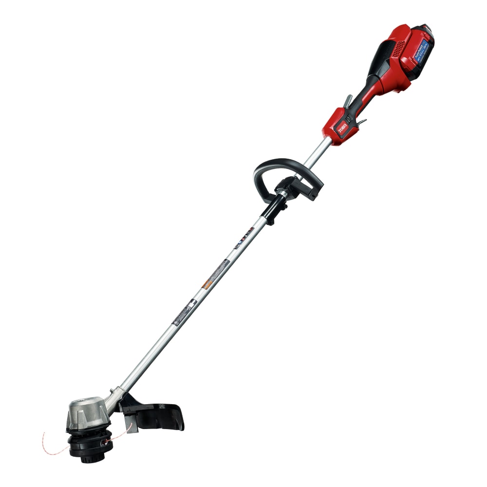 Toro Flex-Force 60-volt Max 16-in Straight Shaft Battery String Trimmer 2.5 Ah (Battery and Charger Included) 51830