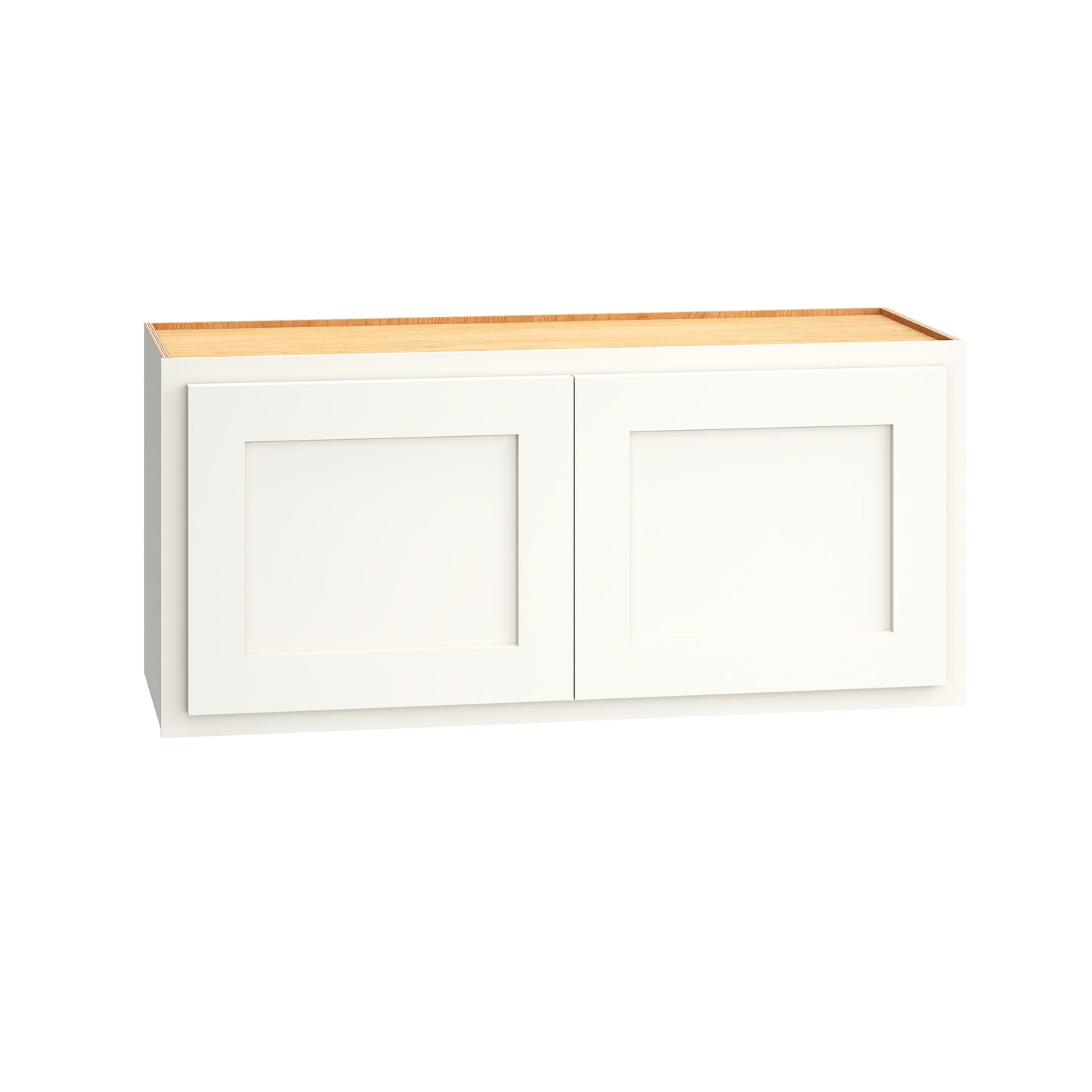 Diamond Express Jamestown 33-in W x 15-in H x 12-in D White Partial Overlay Wall Fully assembled Plywood Cabinet Recessed Panel Shaker
