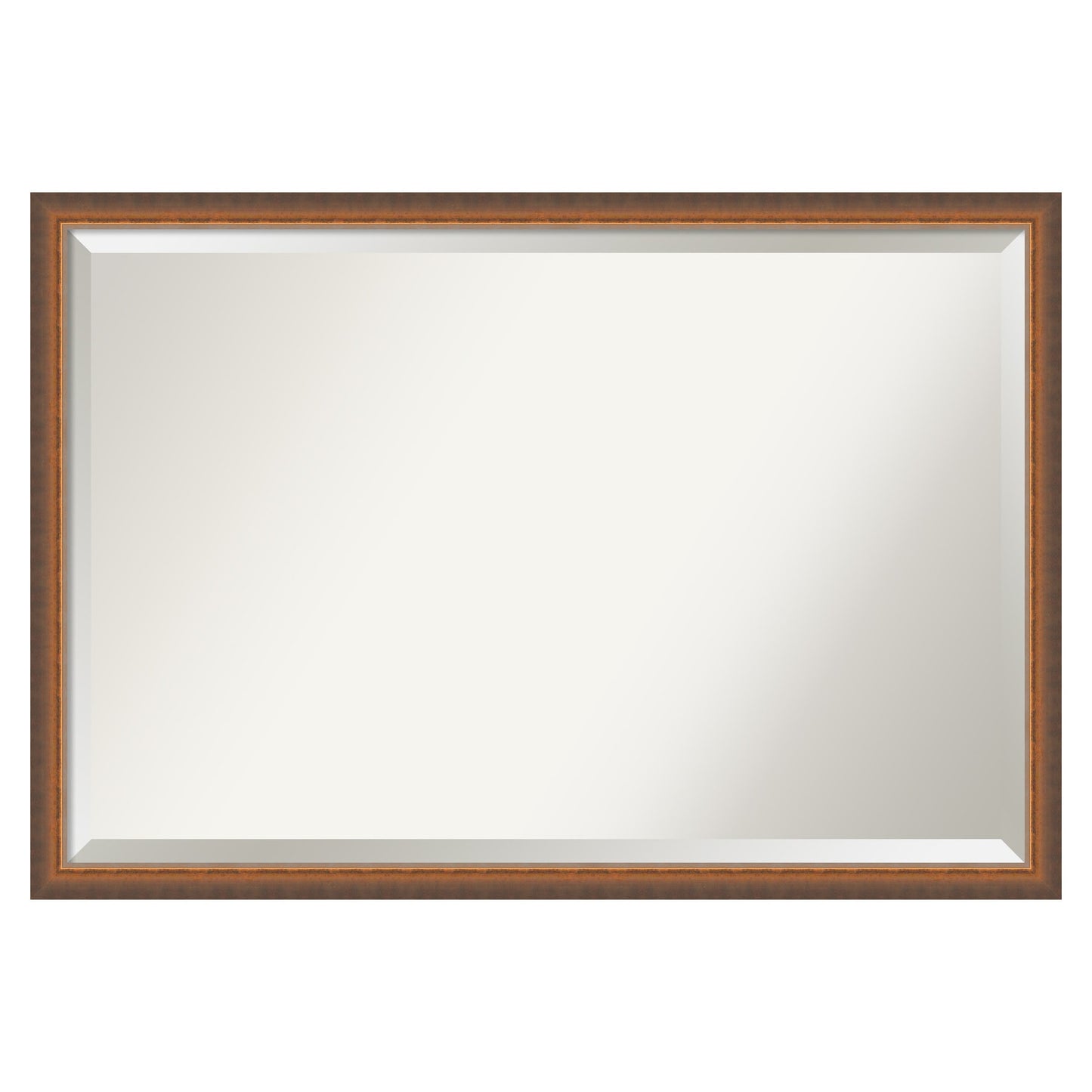 Amanti Art Two Tone Bronze Copper Frame 38.25-Inches W x 26.25-Inches H Rectangle Two Tone Bronze Copper Framed Wall Mirror
