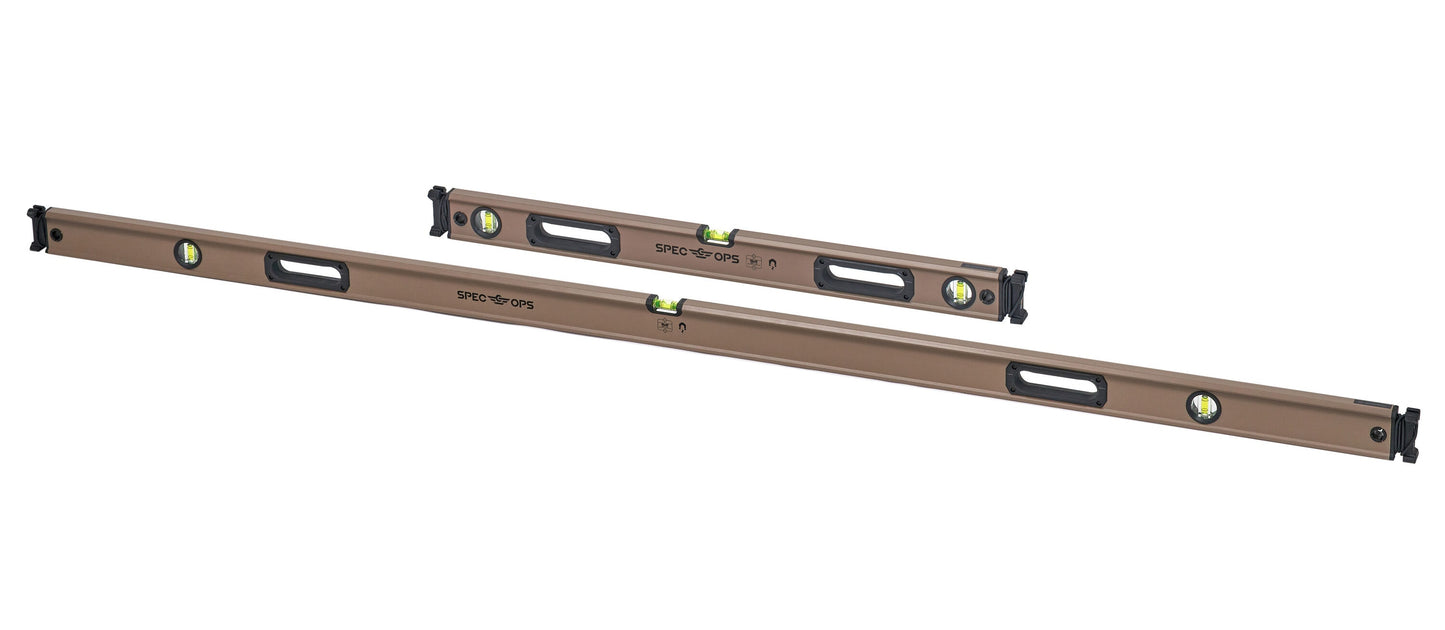 Spec Ops Tools Aluminum 78.3-in 3 Vial Magnetic Box Beam Level SPEC-LEVEL-JAMBSET
