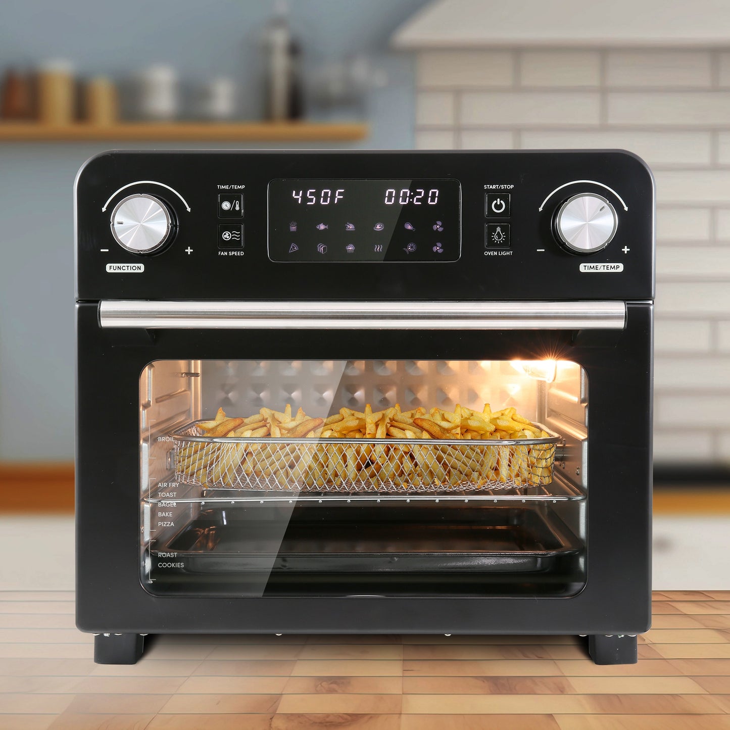 Elite 24-Quart Black Programmable Air Fryer EAF9310