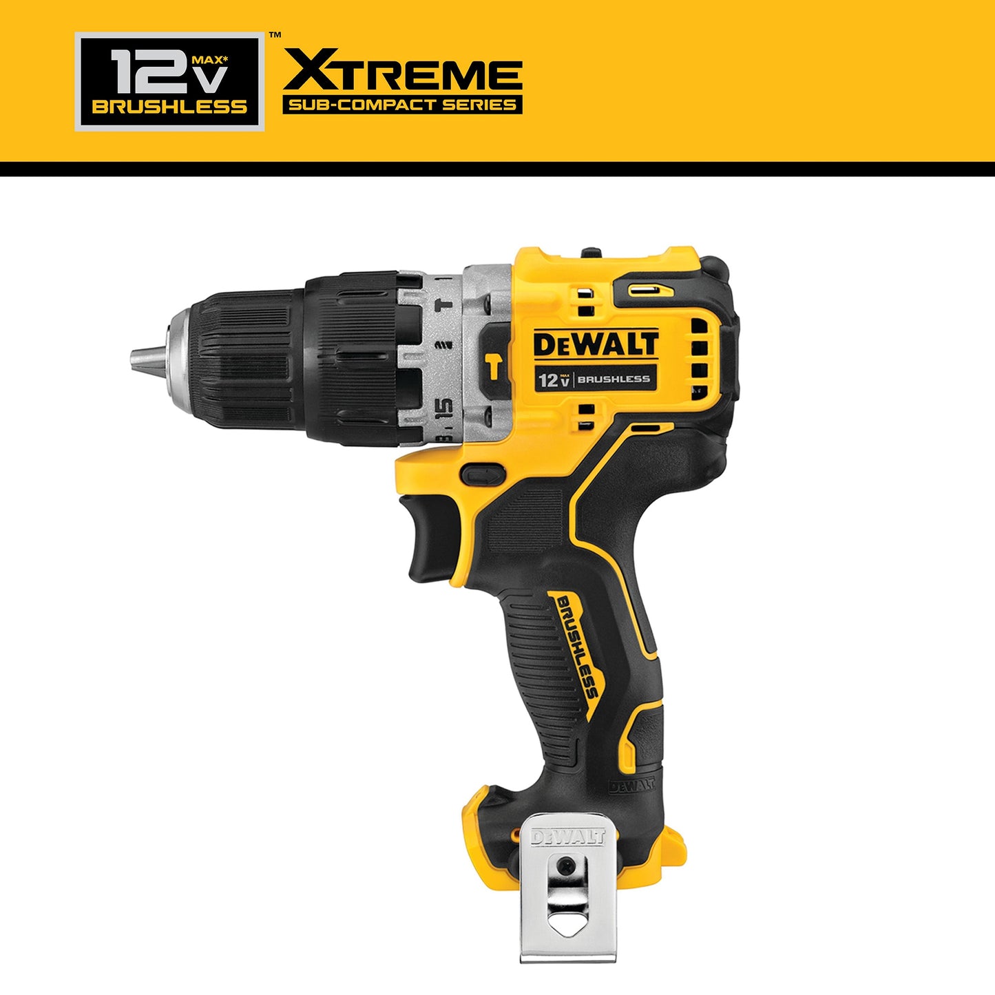 DEWALT XTREME 3/8-in 12-volt Max Brushless Cordless Hammer Drill(Bare Tool) DCD706B
