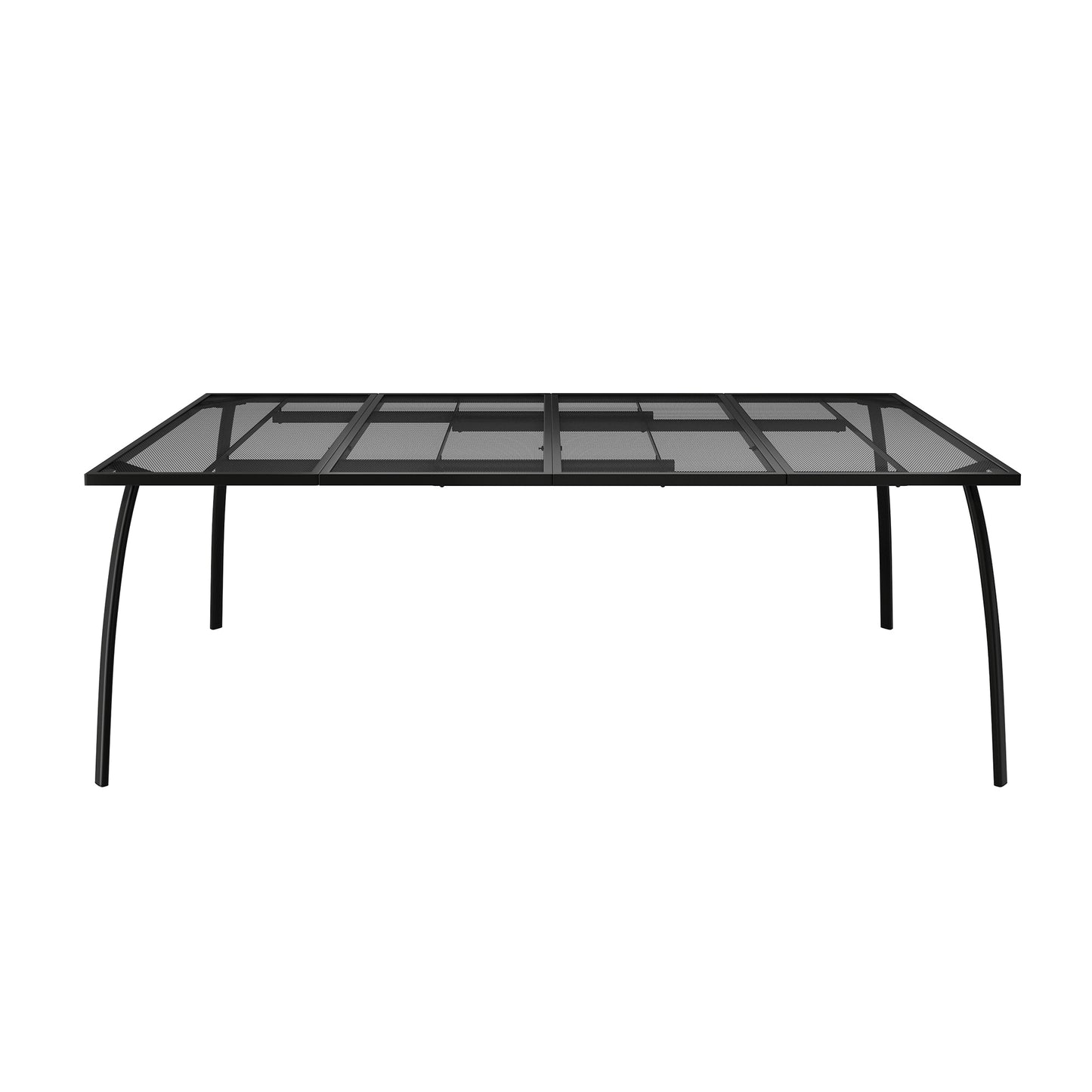 Clihome Patio Mesh Table Rectangle Outdoor Dining Table 39-in W x 79-in L