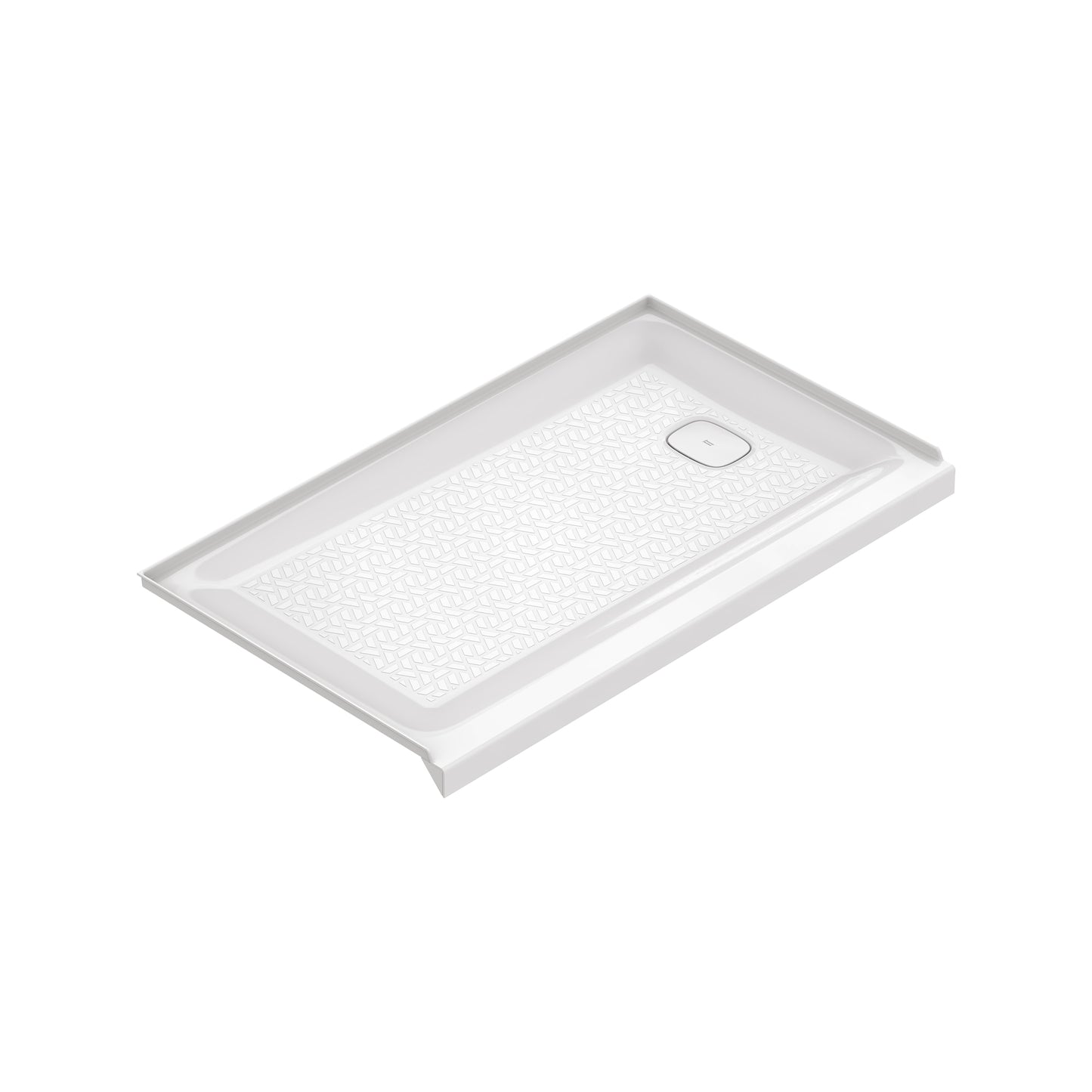 American Standard Aspirations 36-in W x 60-in L Right White Single Threshold Rectangle Shower Pan Base with 5-in H Threshold