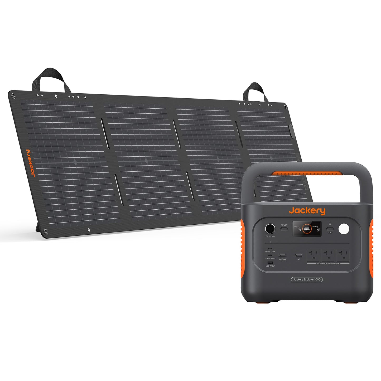 Jackery Explorer 1000 v2 (New Version) 1500-Watts Portable Power Station (1 Solar Panel Included) 21-0009-000139