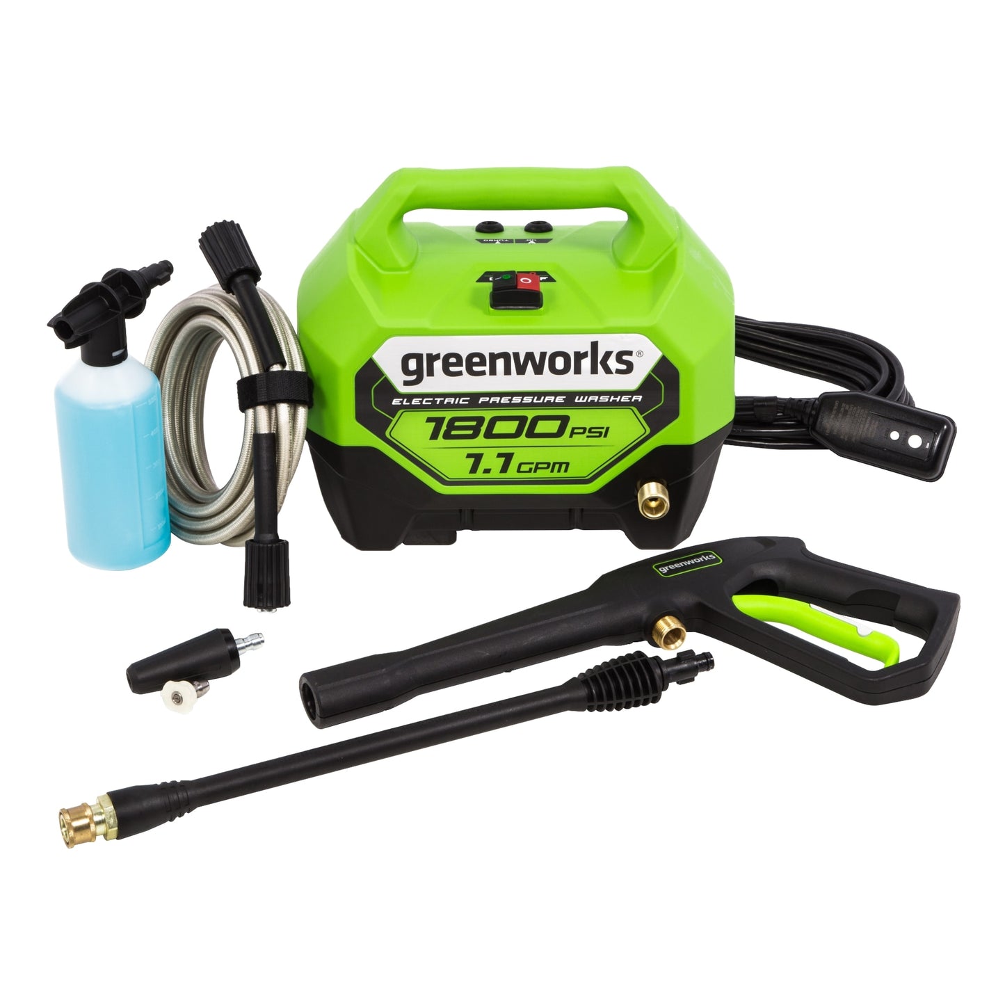Greenworks 1800 PSI Cold Water with 2 Spray Tips GPW1804TN