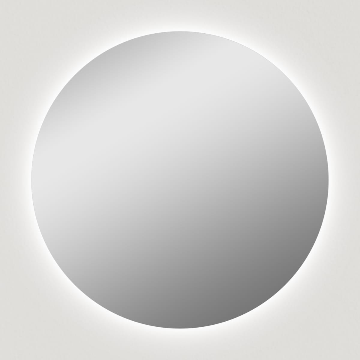 Decor Wonderland 27.5-in x 27.5-in Polished Frameless Round LED Lighted Fog Free Bathroom Vanity Mirror ( Silver )