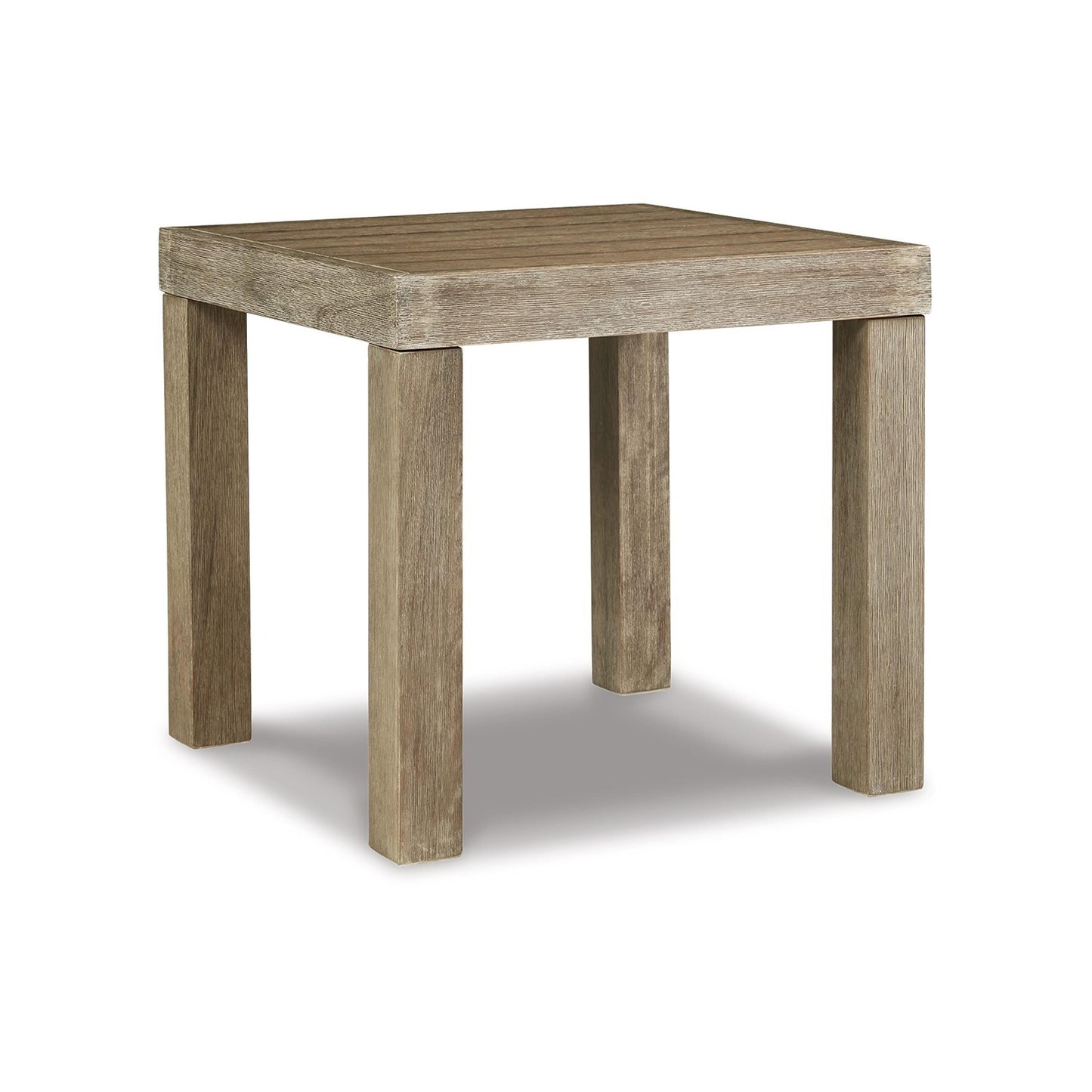 Benzara Square Outdoor End Table 22-in W x 22.13-in L