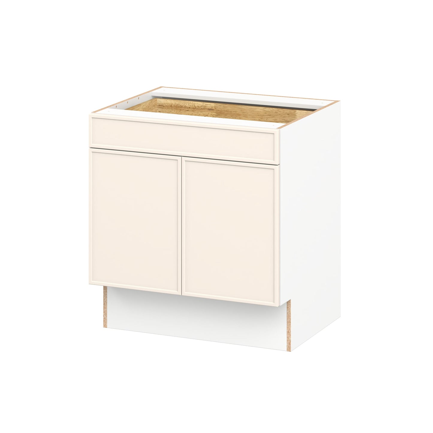 Hugo&Borg Chapel Hill 30-in W x 32.5-in H x 24.66-in D Washed Linen Base Fully assembled Cabinet (Flat Panel Shaker)