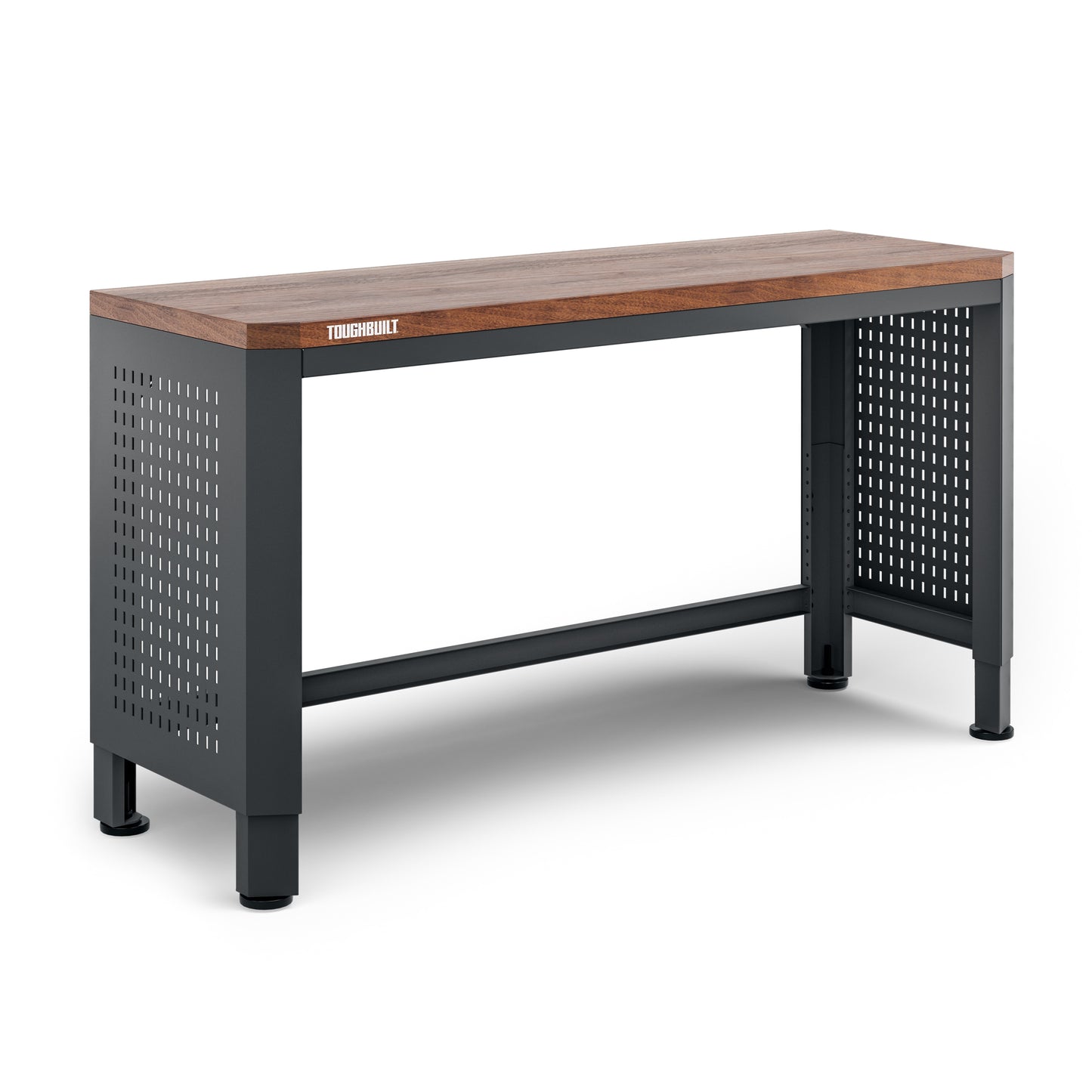 TOUGHBUILT 18.5-in L x 41-in H Wood and Steel Hardwood Adjustable Height Work Bench