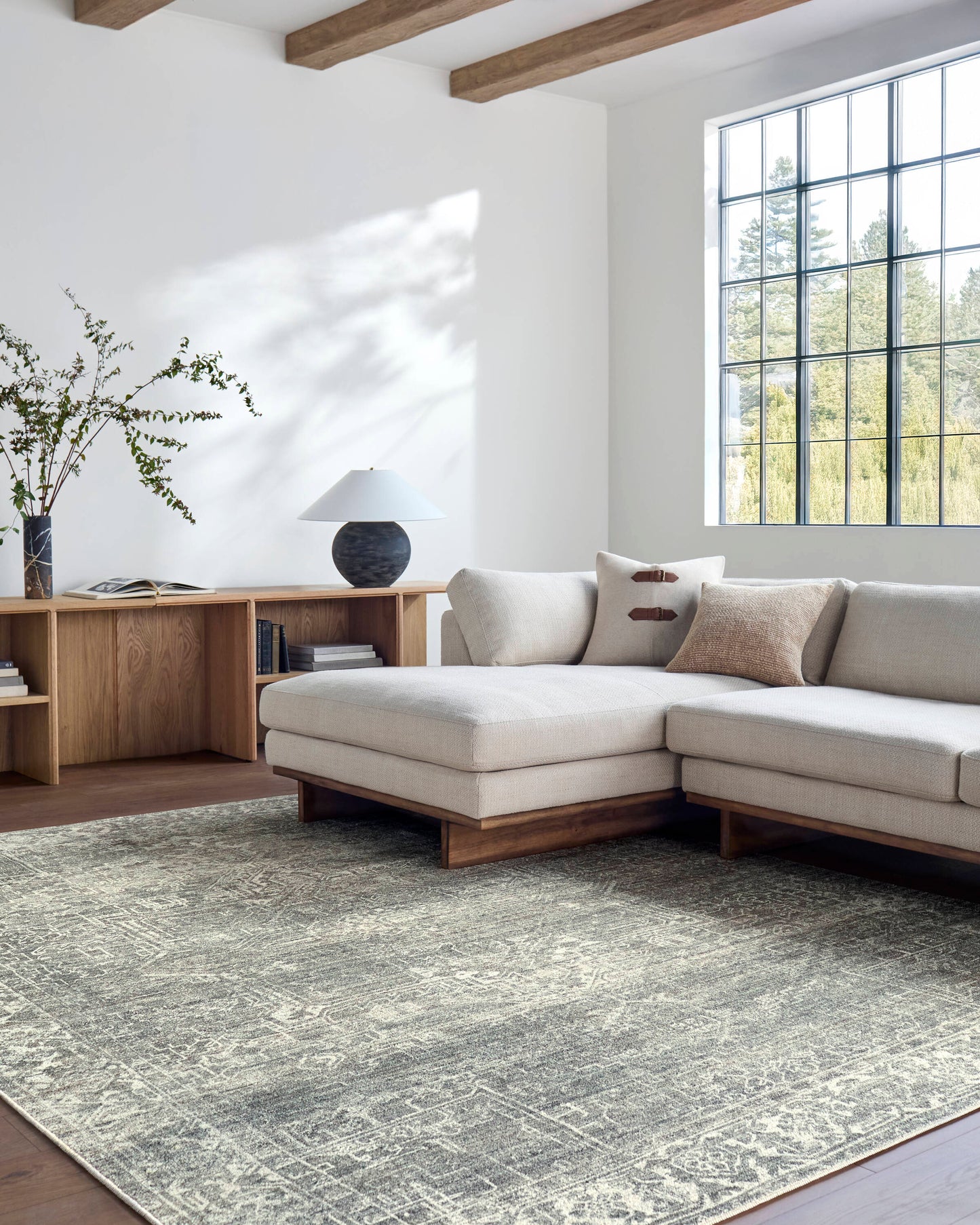 Livabliss Galey Alix Collins Avenue 7 x 10 (ft) Flatweave Green Rectangular Indoor Vintage Pet Friendly Area rug