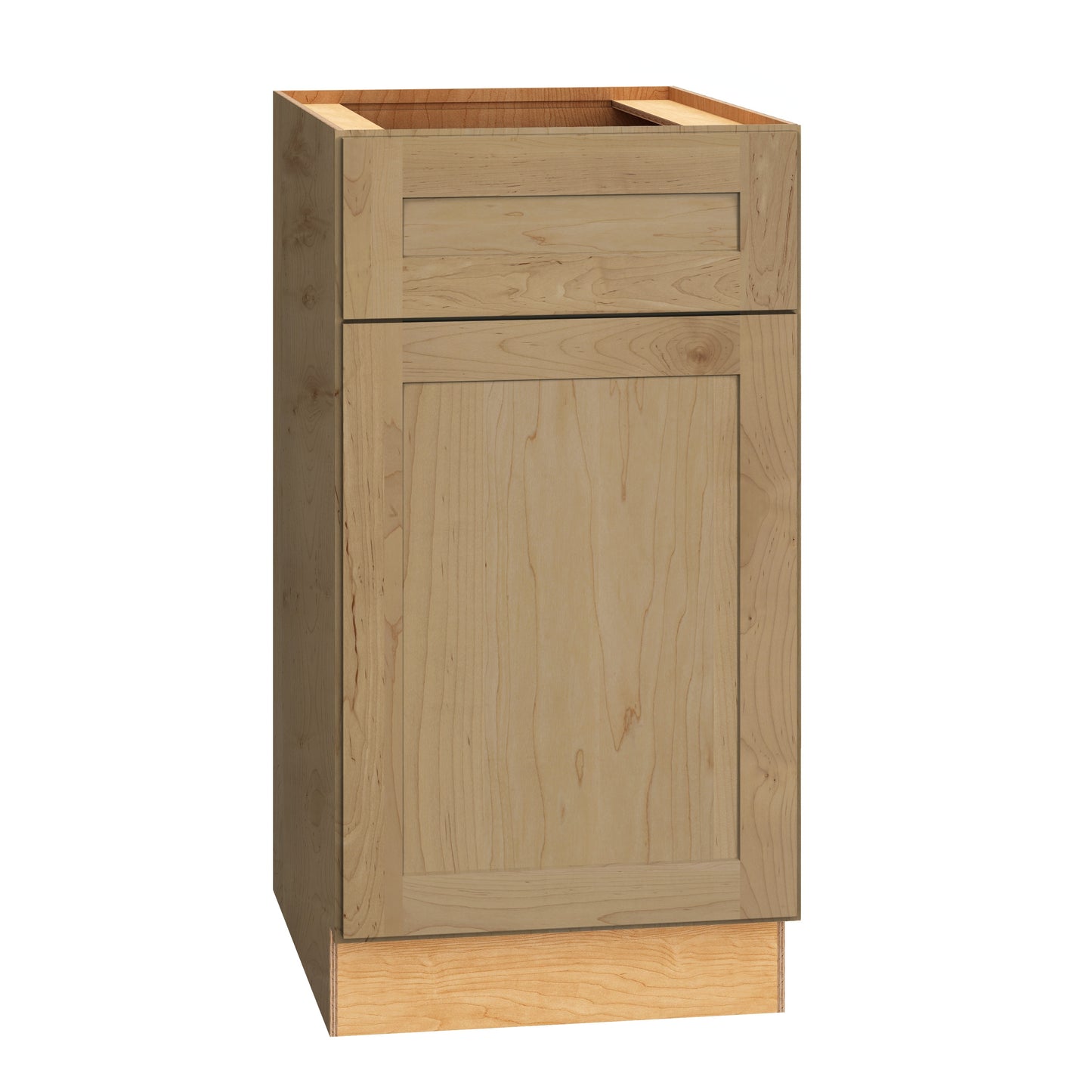 Diamond Express Jamestown 18-in W x 34.5-in H x 24-in D Coastline Brown Base Fully assembled Plywood Cabinet Recessed Panel Shaker