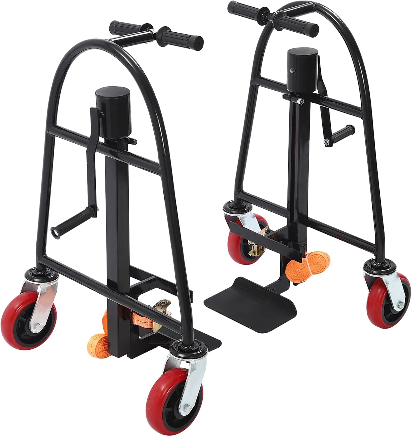 Furniture Moving Tool Set of 2 Manual Furniture and Crate Mover 1300 lbs Capacity Multifunctional Handling Tools for Moving, Warehousing, Furniture Stores (Black)