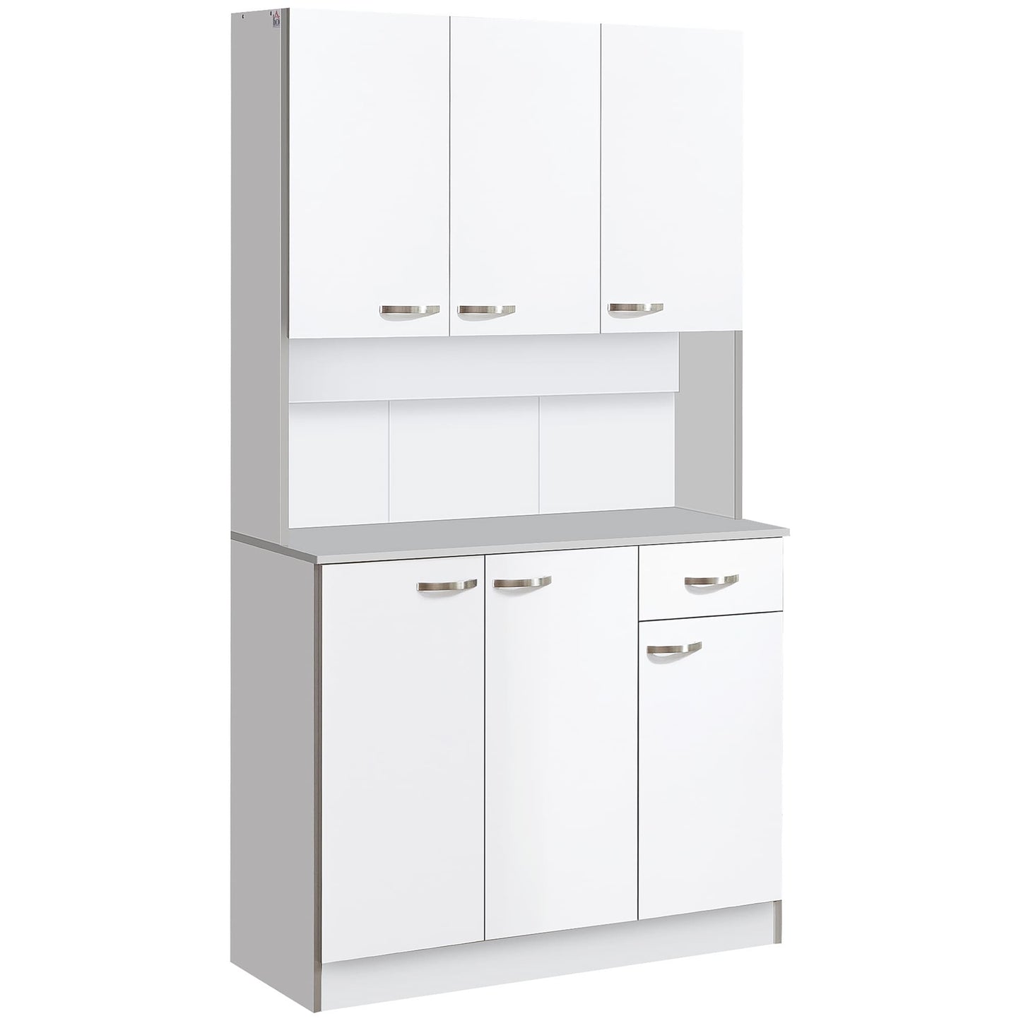 Flynama Contemporary/Modern White Kitchen hutch