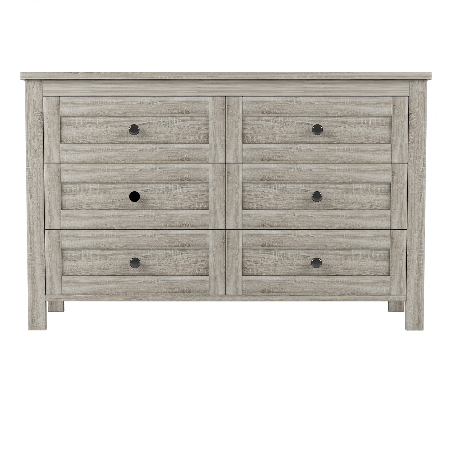 Flynama Antique Gray 6 -Drawer Standard dresser