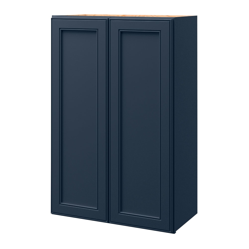 allen + roth Southam 24-in W x 36-in H x 12-in D Navy Wall Fully assembled Cabinet Recessed Panel