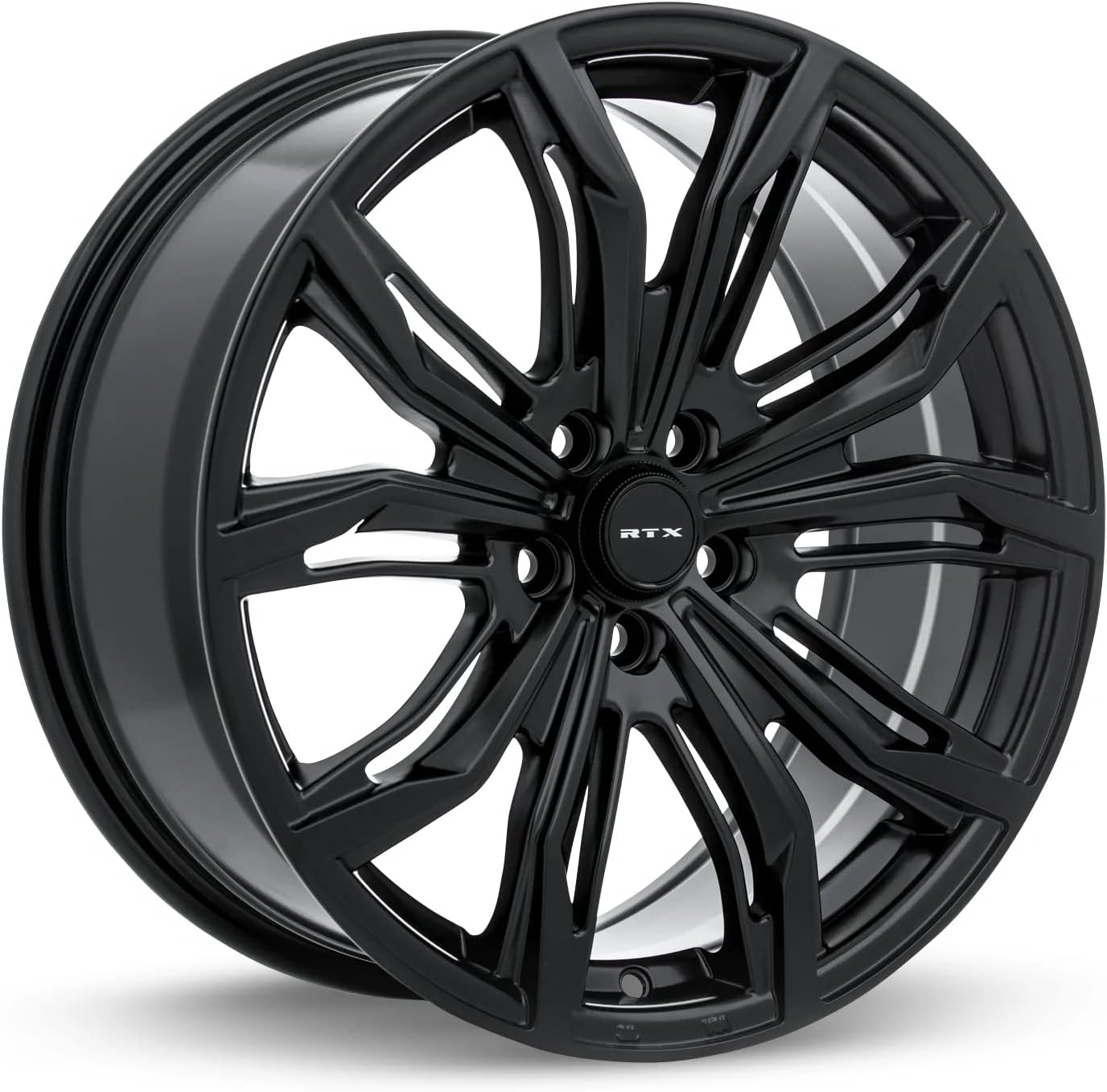 RTX BLACK WIDOW Custom Wheel - 16x7, 40 Offset, 5x114.3 Bolt Pattern, 73.1mm Hub - Satin Black Rim